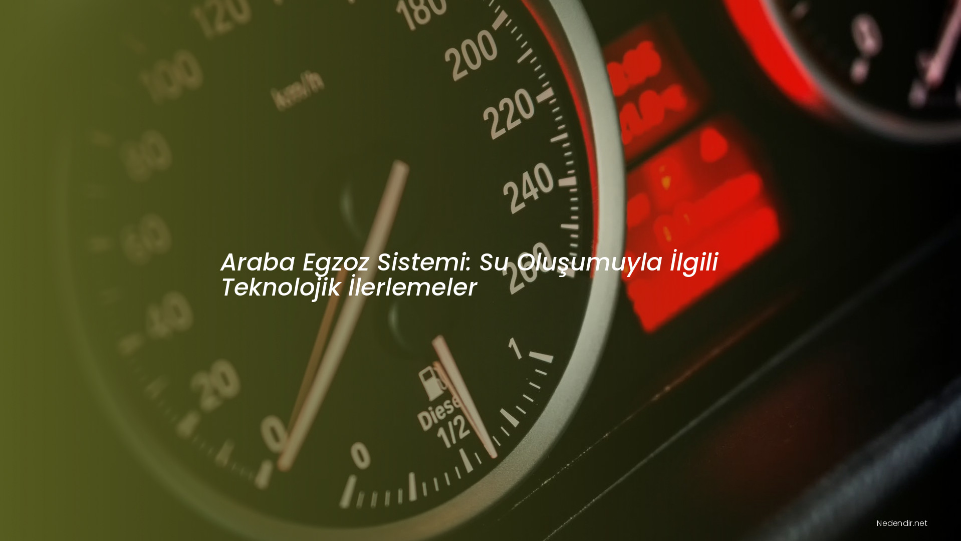 Araba Egzoz Sistemi: Su Oluşumuyla İlgili Teknolojik İlerlemeler