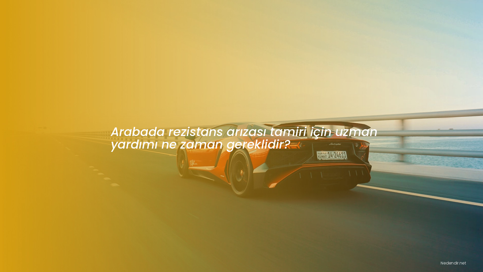 Arabada rezistans arızası tamiri için uzman yardımı ne zaman gereklidir?