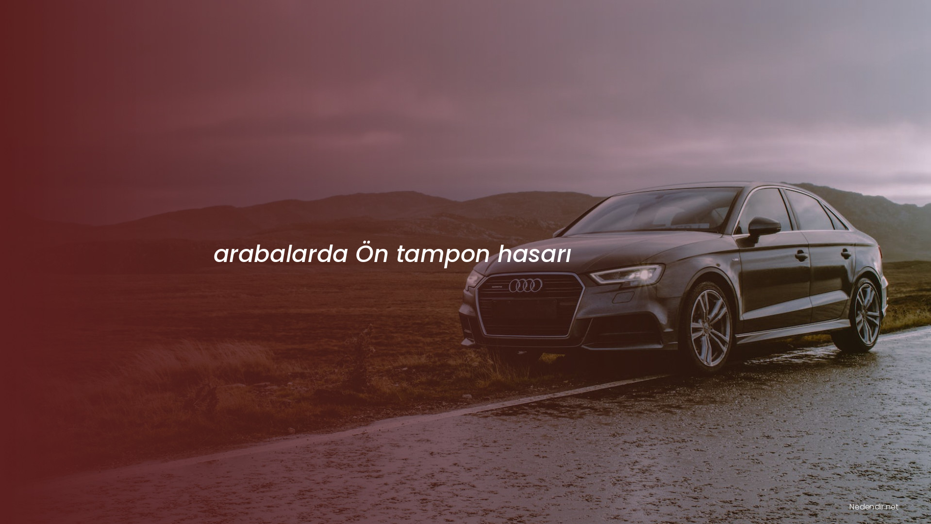 arabalarda Ön tampon hasarı