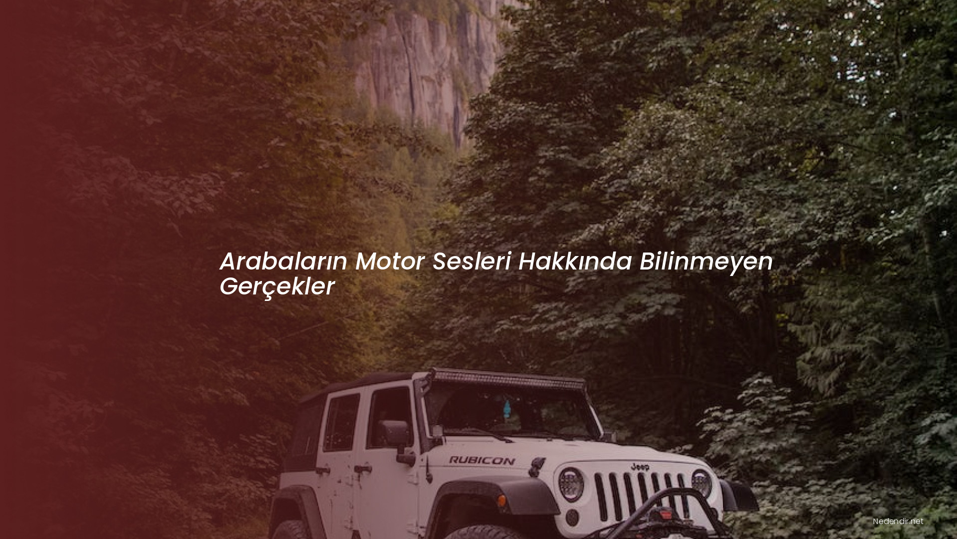 Arabaların Motor Sesleri Hakkında Bilinmeyen Gerçekler