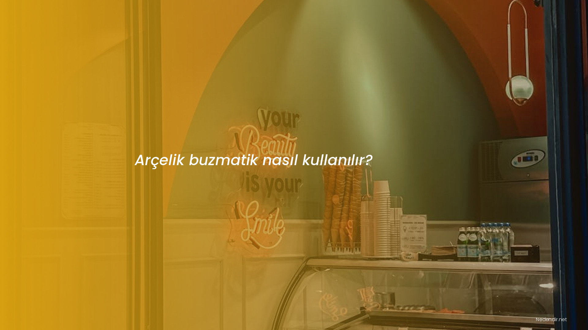Arçelik buzmatik nasıl kullanılır?