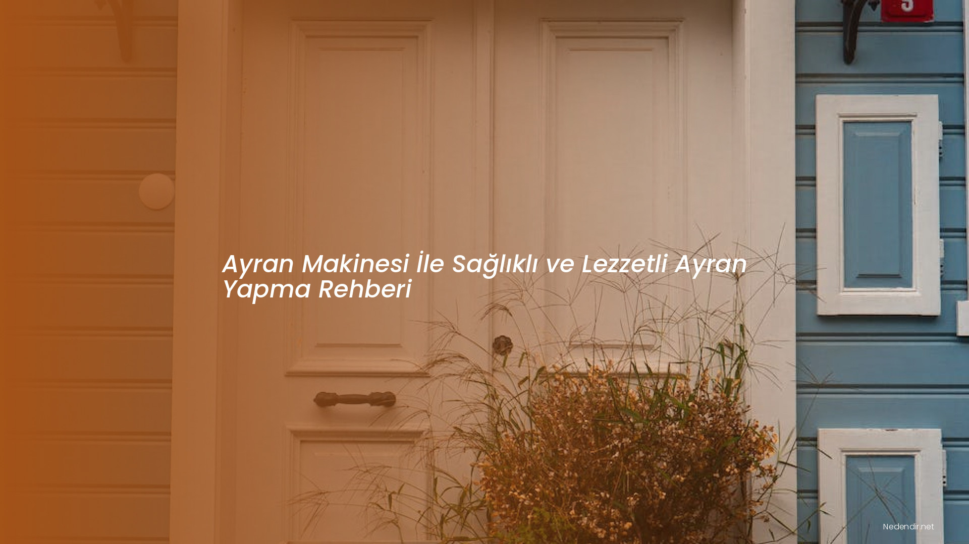 Ayran Makinesi İle Sağlıklı ve Lezzetli Ayran Yapma Rehberi