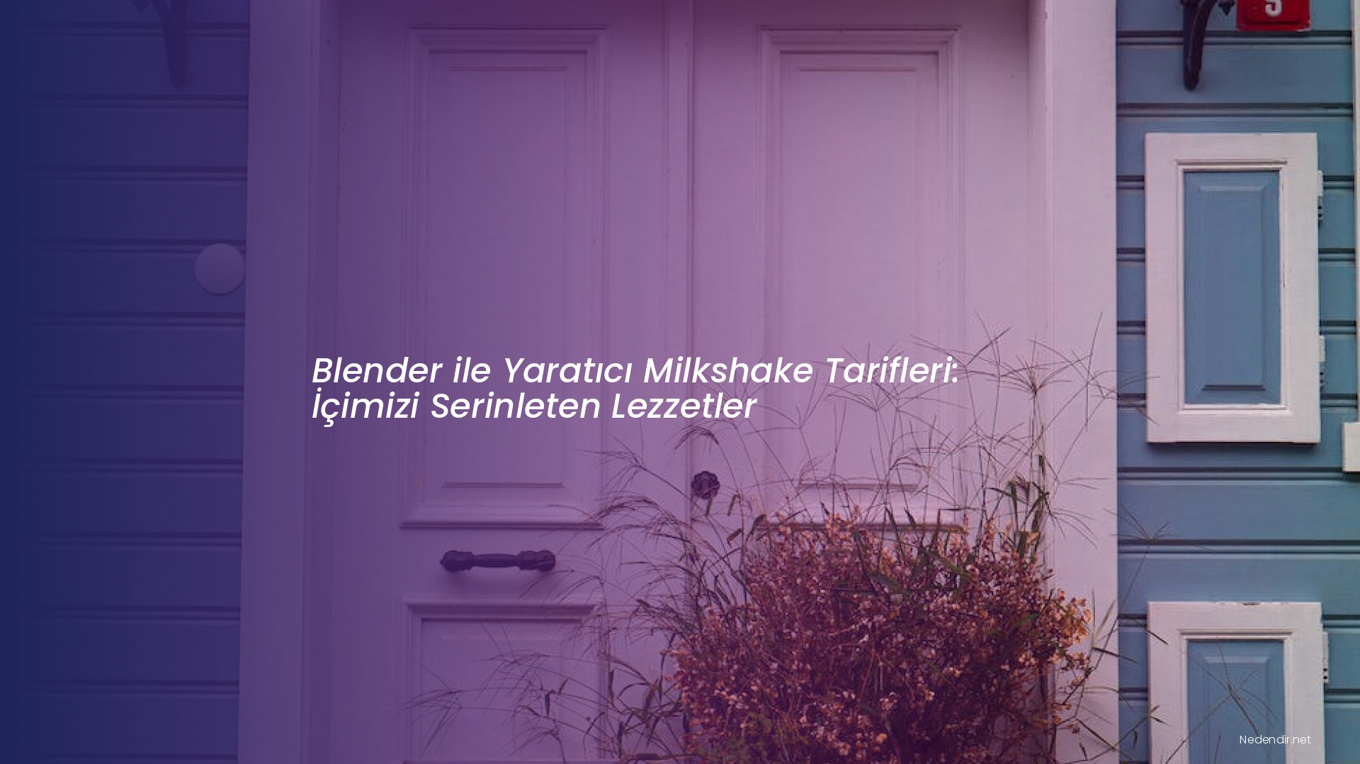 Blender ile Yaratıcı Milkshake Tarifleri: İçimizi Serinleten Lezzetler