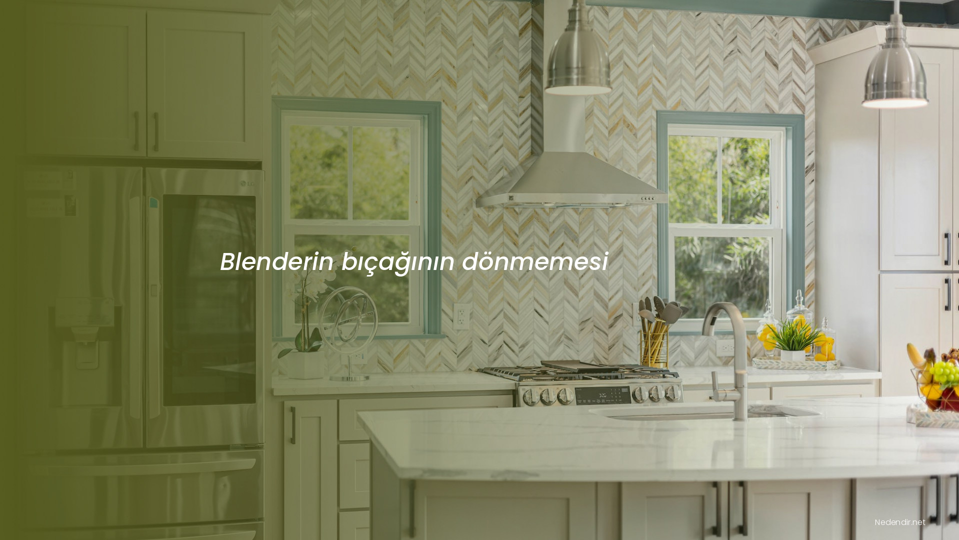Blenderin bıçağının dönmemesi