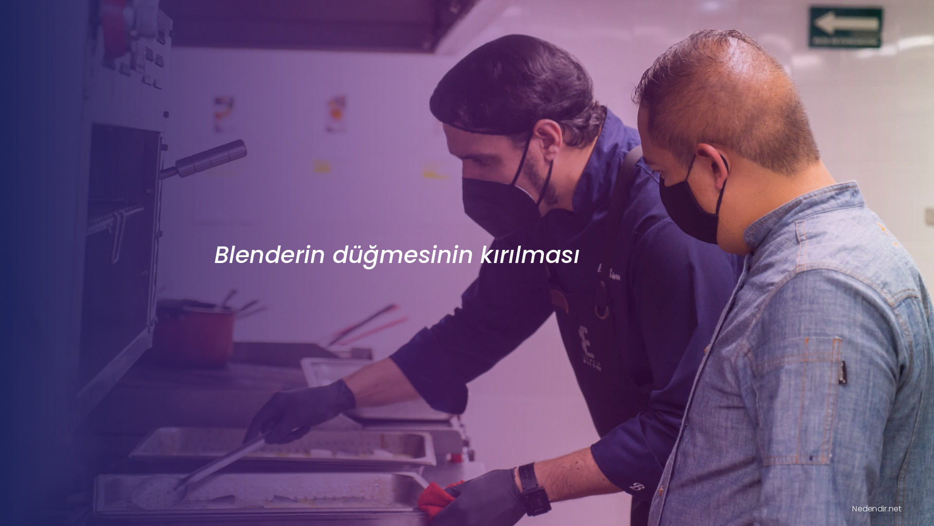 Blenderin düğmesinin kırılması