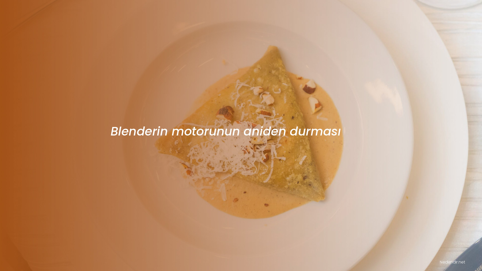 Blenderin motorunun aniden durması