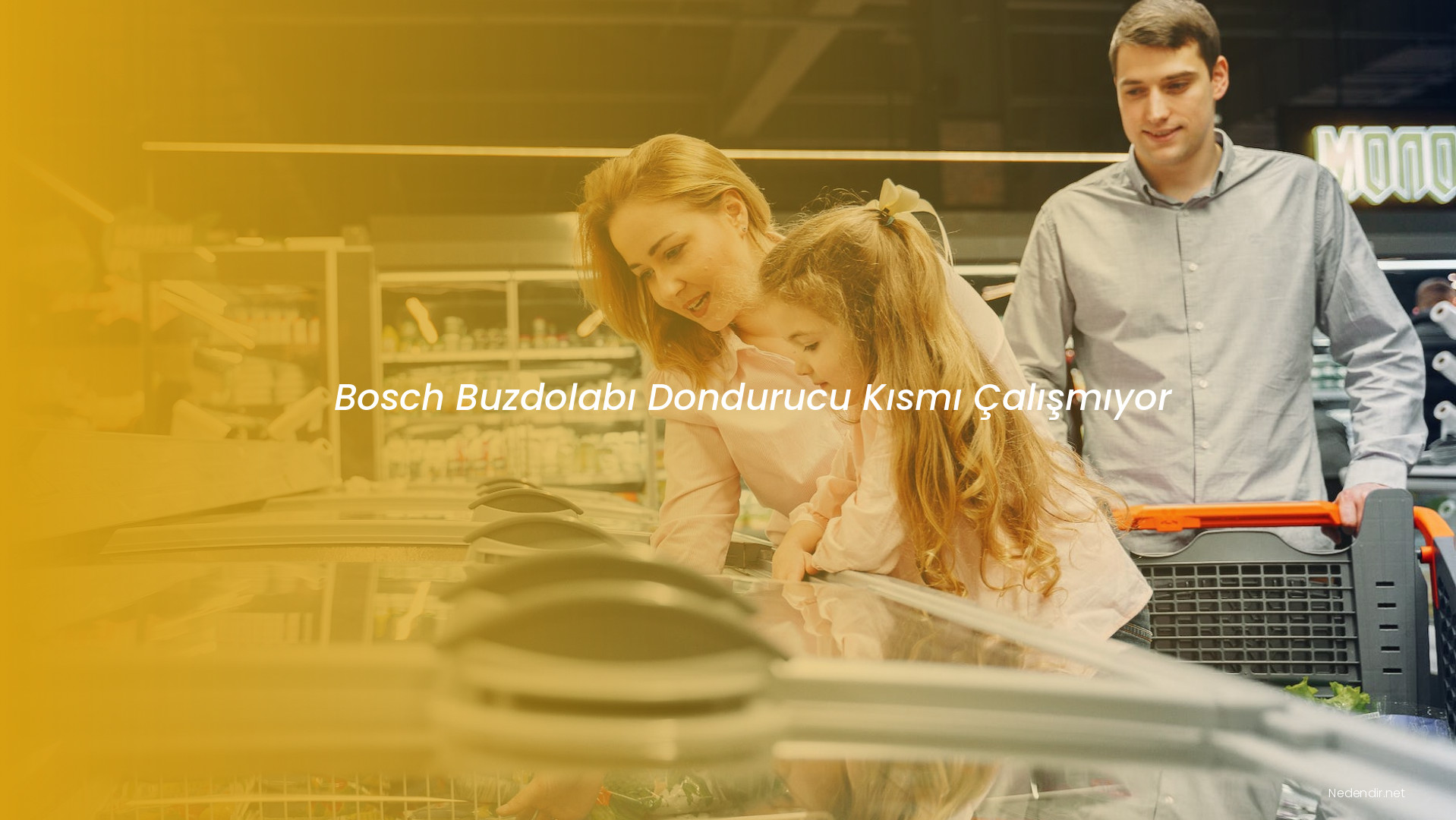 Bosch Buzdolabı Dondurucu Kısmı Çalışmıyor