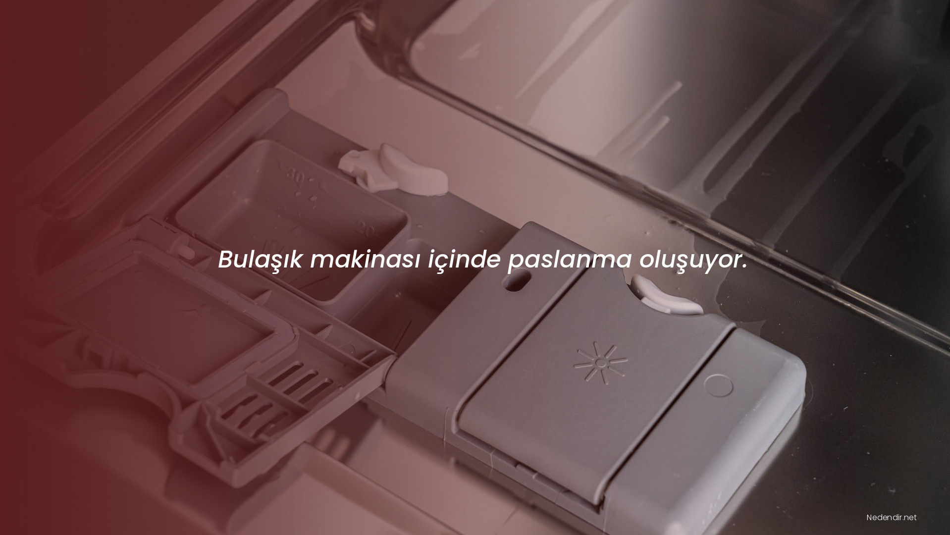 Bulaşık makinası içinde paslanma oluşuyor.