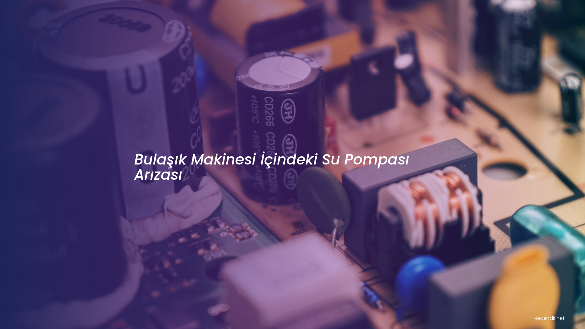 Bulaşık Makinesi İçindeki Su Pompası Arızası