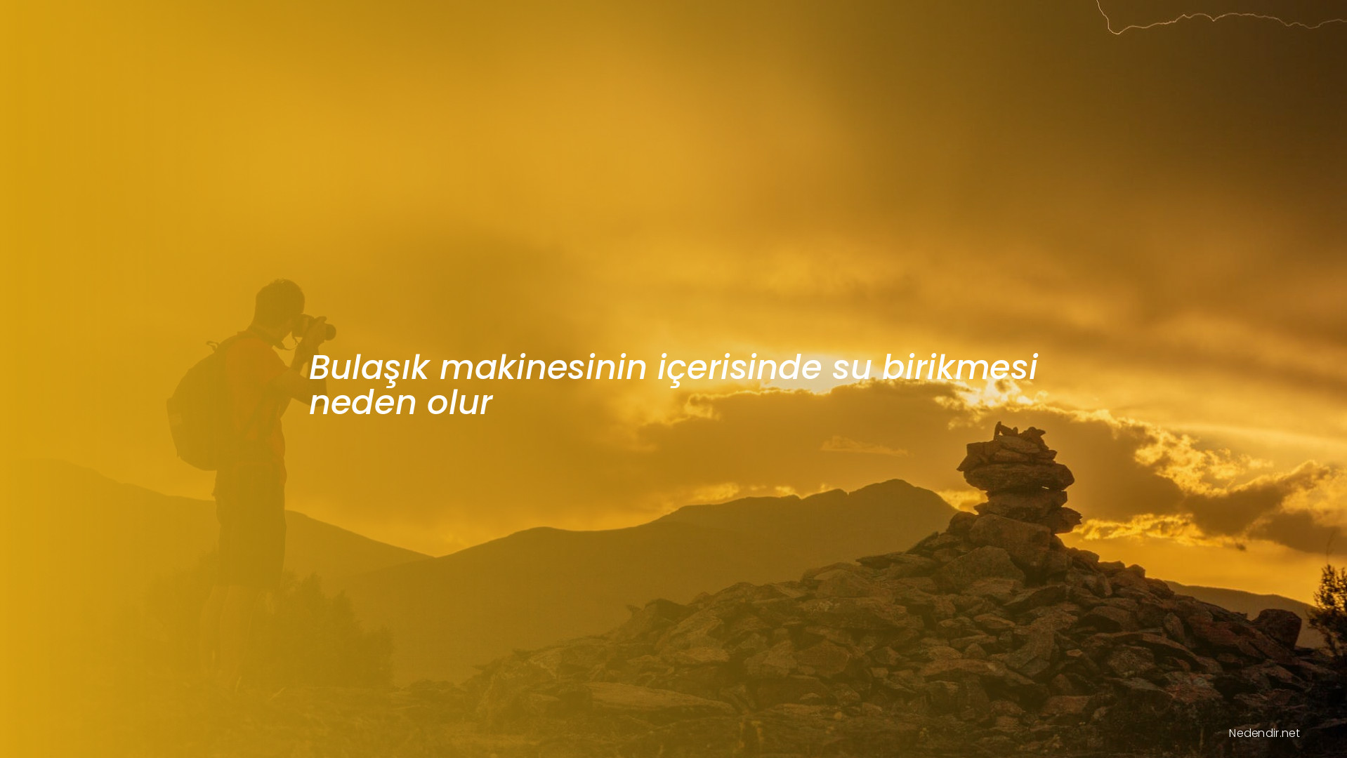 Bulaşık makinesinin içerisinde su birikmesi neden olur