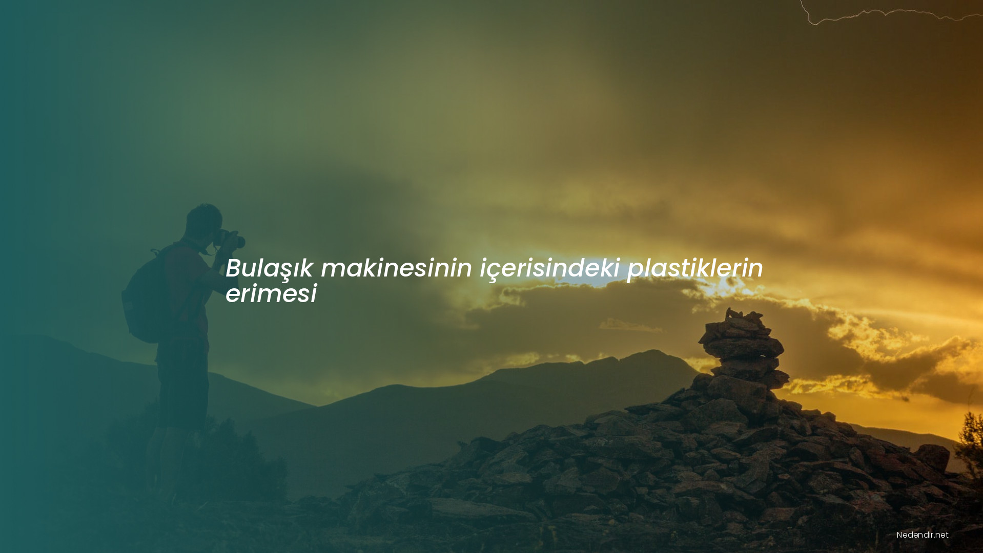 Bulaşık makinesinin içerisindeki plastiklerin erimesi