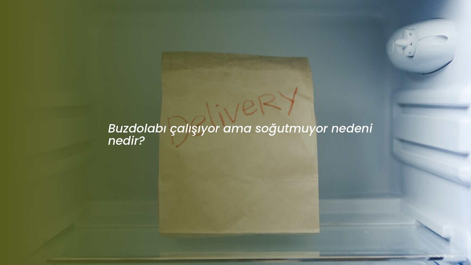 Buzdolabı çalışıyor ama soğutmuyor nedeni nedir?