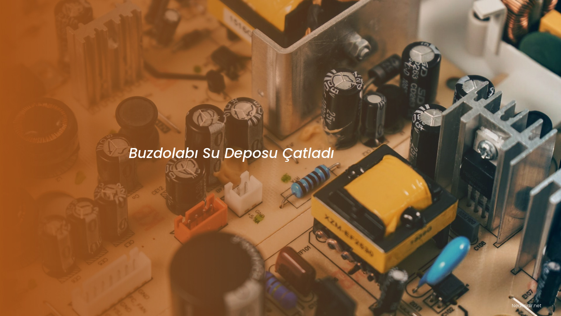 Buzdolabı Su Deposu Çatladı