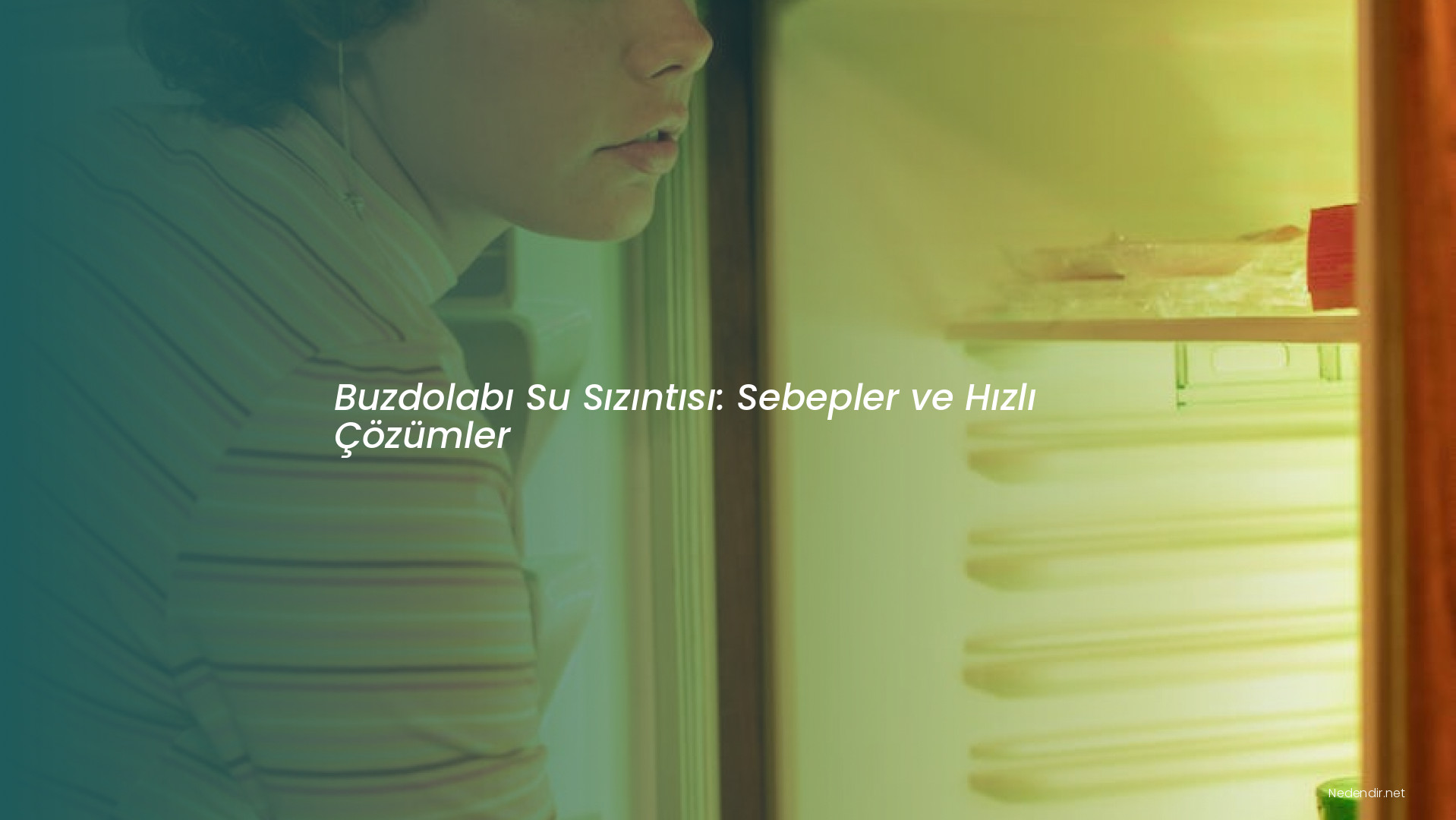 Buzdolabı Su Sızıntısı: Sebepler ve Hızlı Çözümler