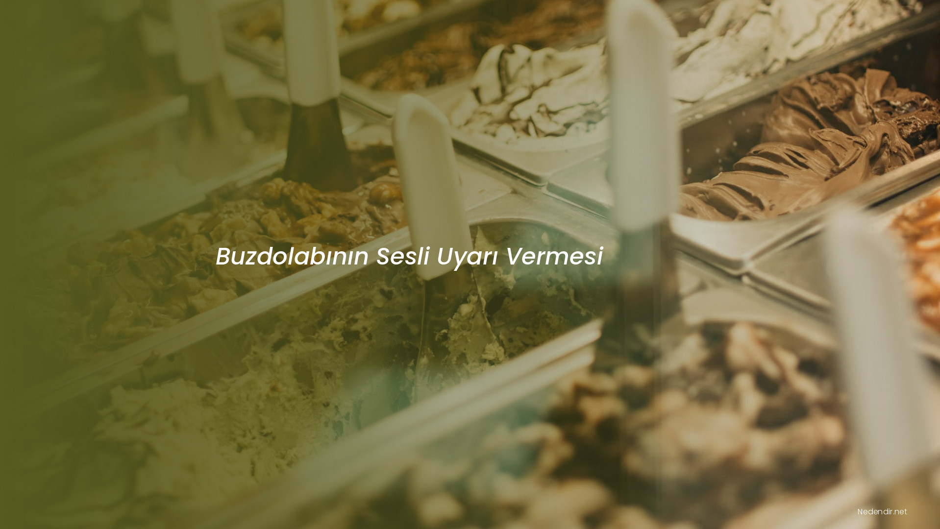 Buzdolabının Sesli Uyarı Vermesi