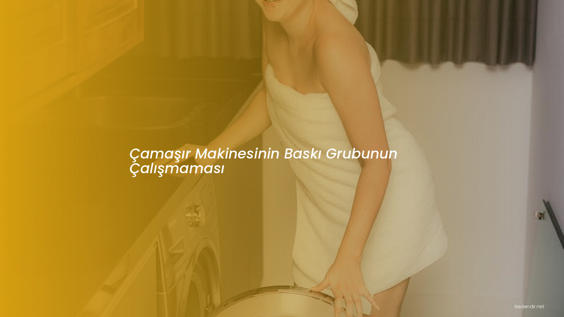 Çamaşır Makinesinin Baskı Grubunun Çalışmaması