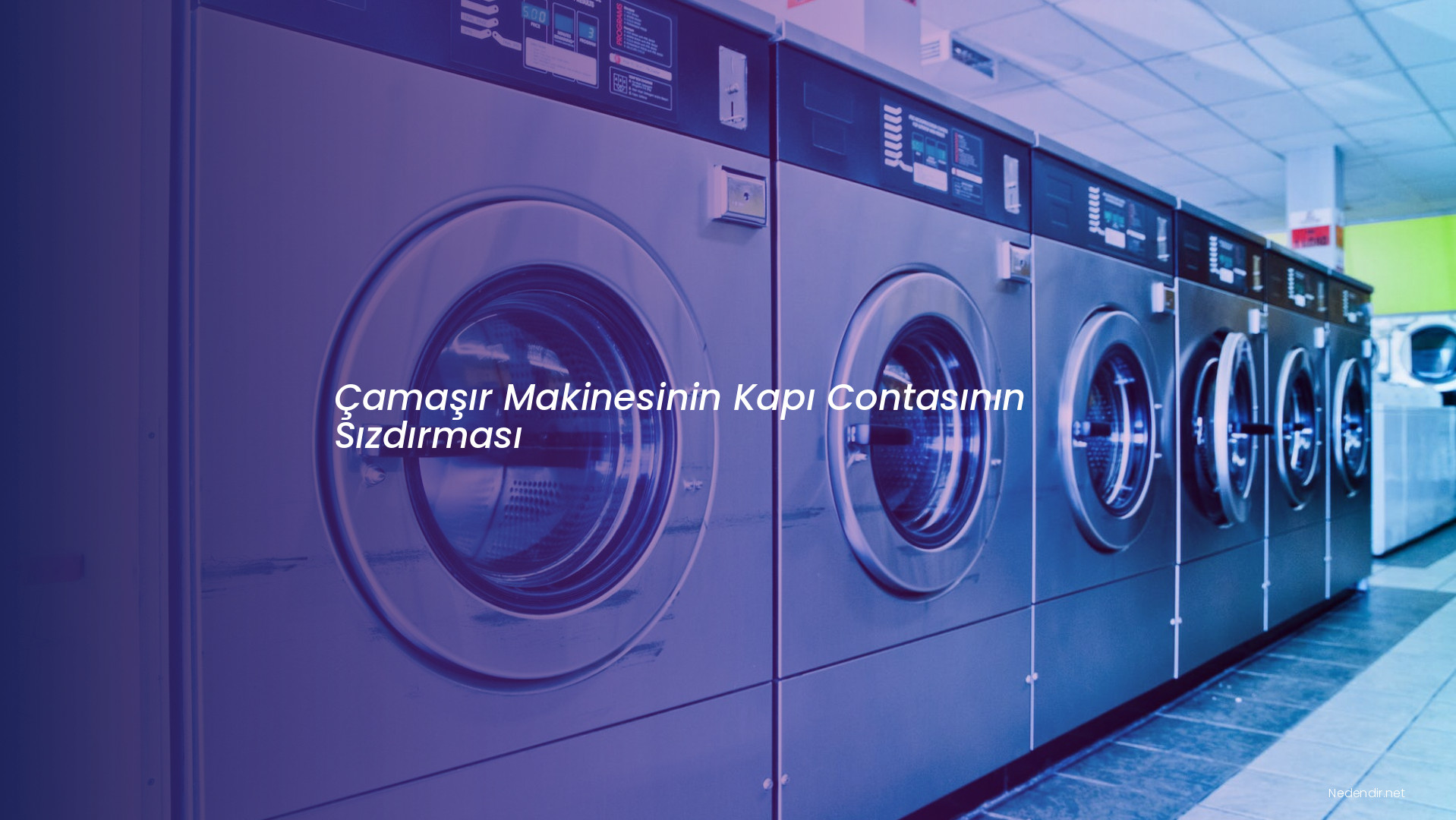 Çamaşır Makinesinin Kapı Contasının Sızdırması