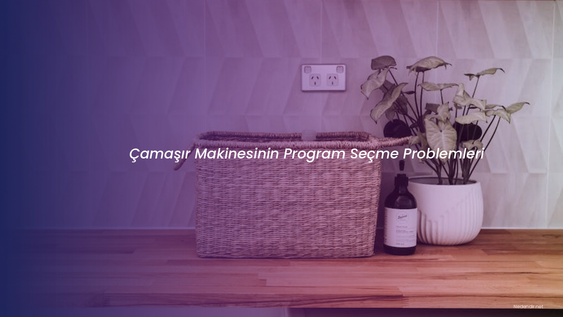 Çamaşır Makinesinin Program Seçme Problemleri