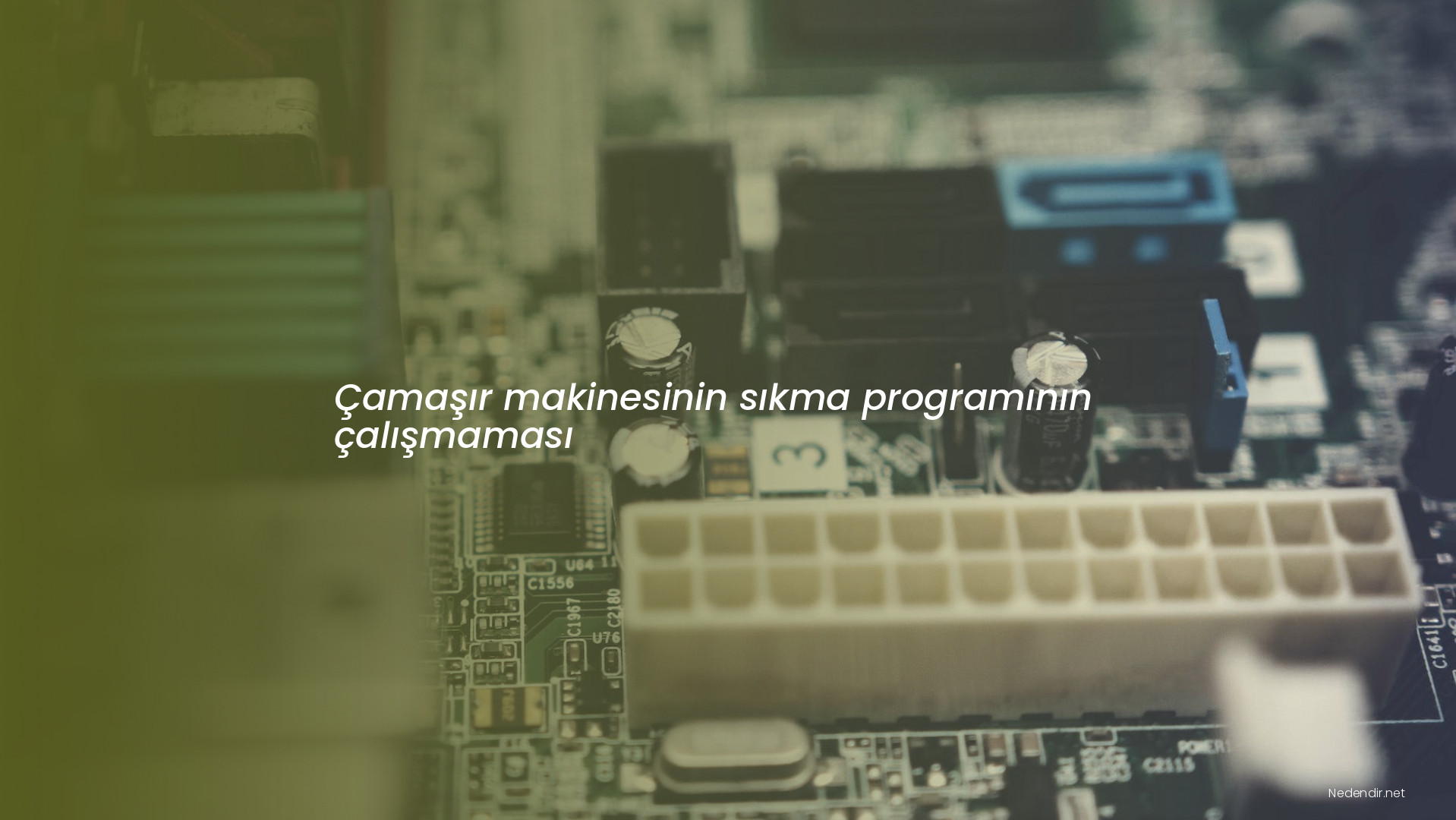Çamaşır makinesinin sıkma programının çalışmaması