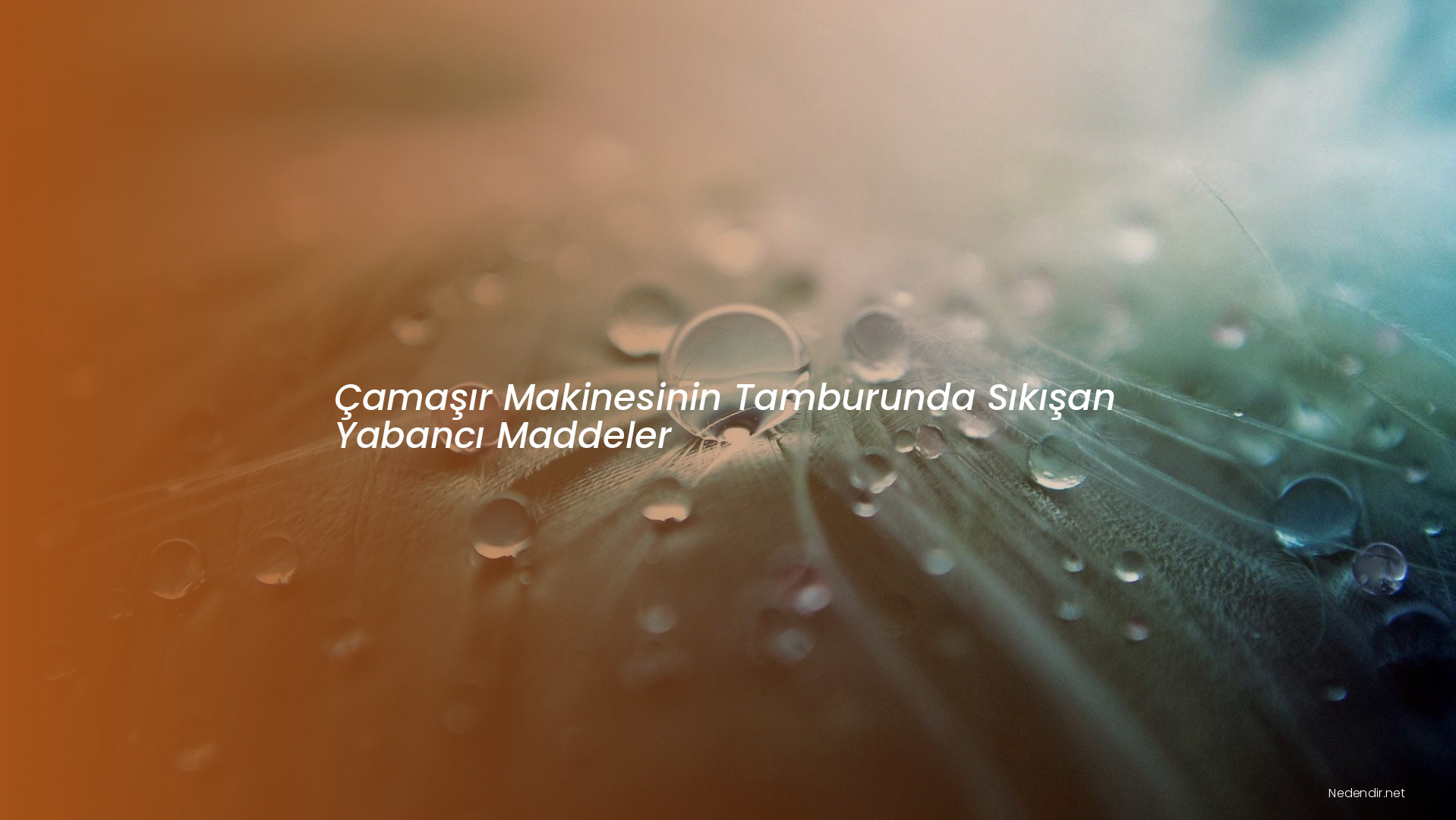Çamaşır Makinesinin Tamburunda Sıkışan Yabancı Maddeler