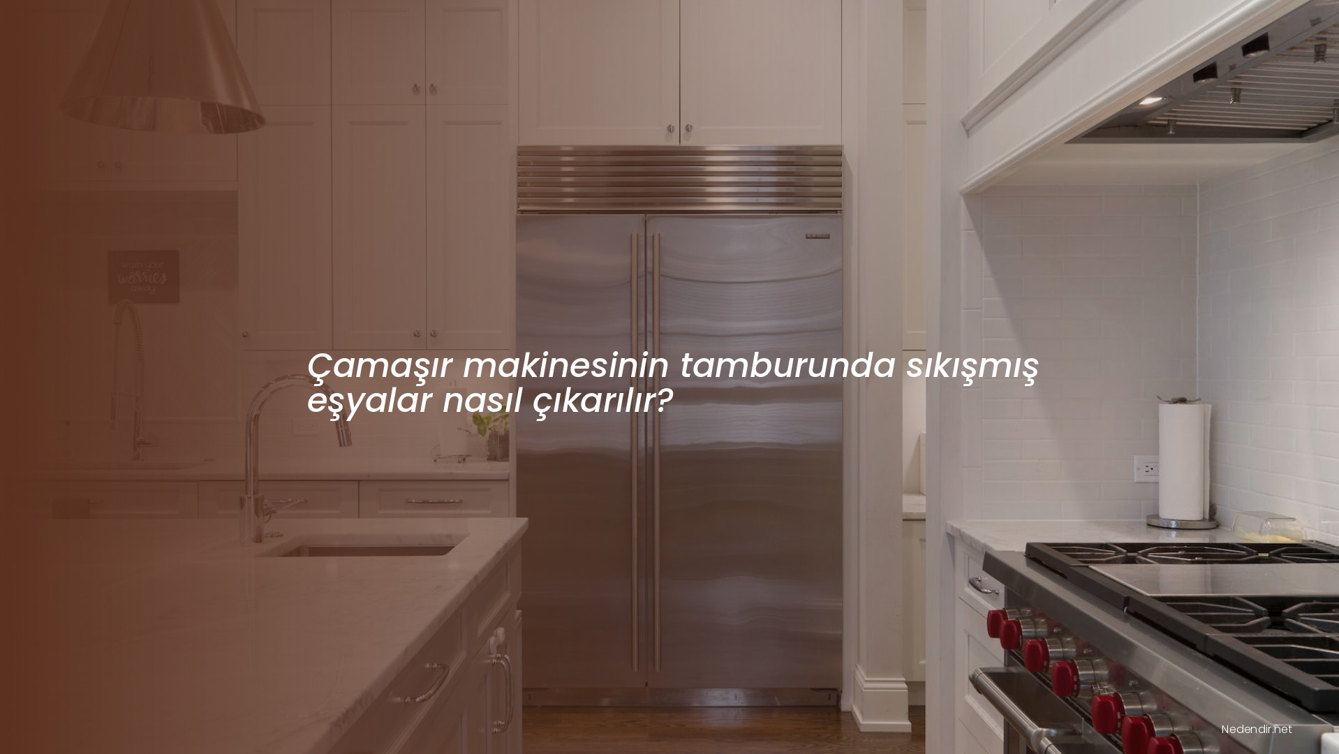 Çamaşır makinesinin tamburunda sıkışmış eşyalar nasıl çıkarılır?