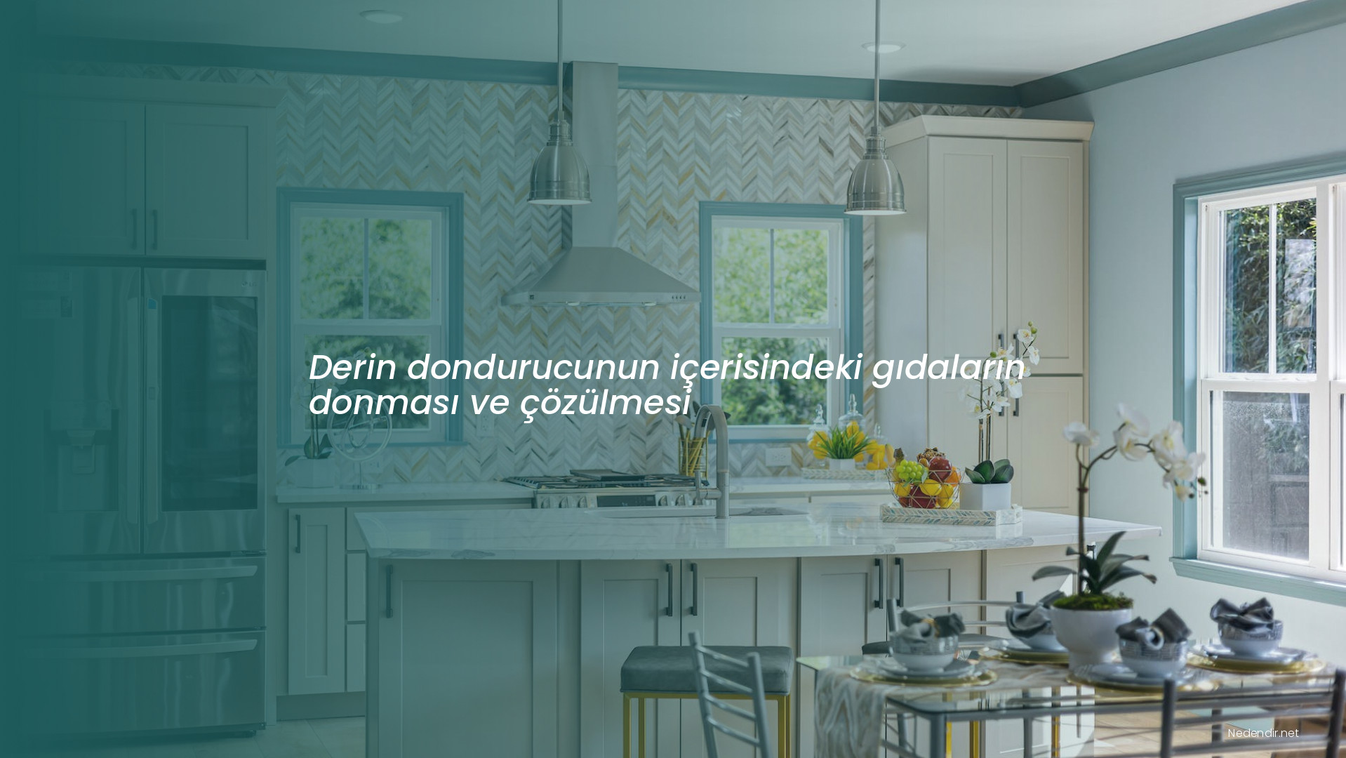 Derin dondurucunun içerisindeki gıdaların donması ve çözülmesi