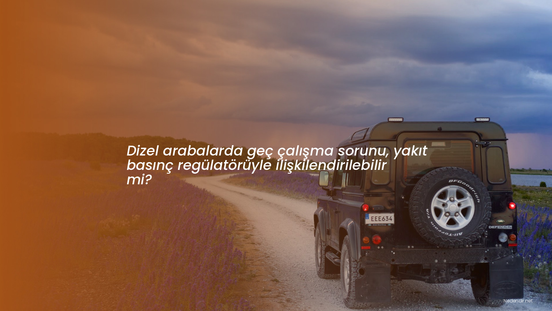 Dizel arabalarda geç çalışma sorunu, yakıt basınç regülatörüyle ilişkilendirilebilir mi?