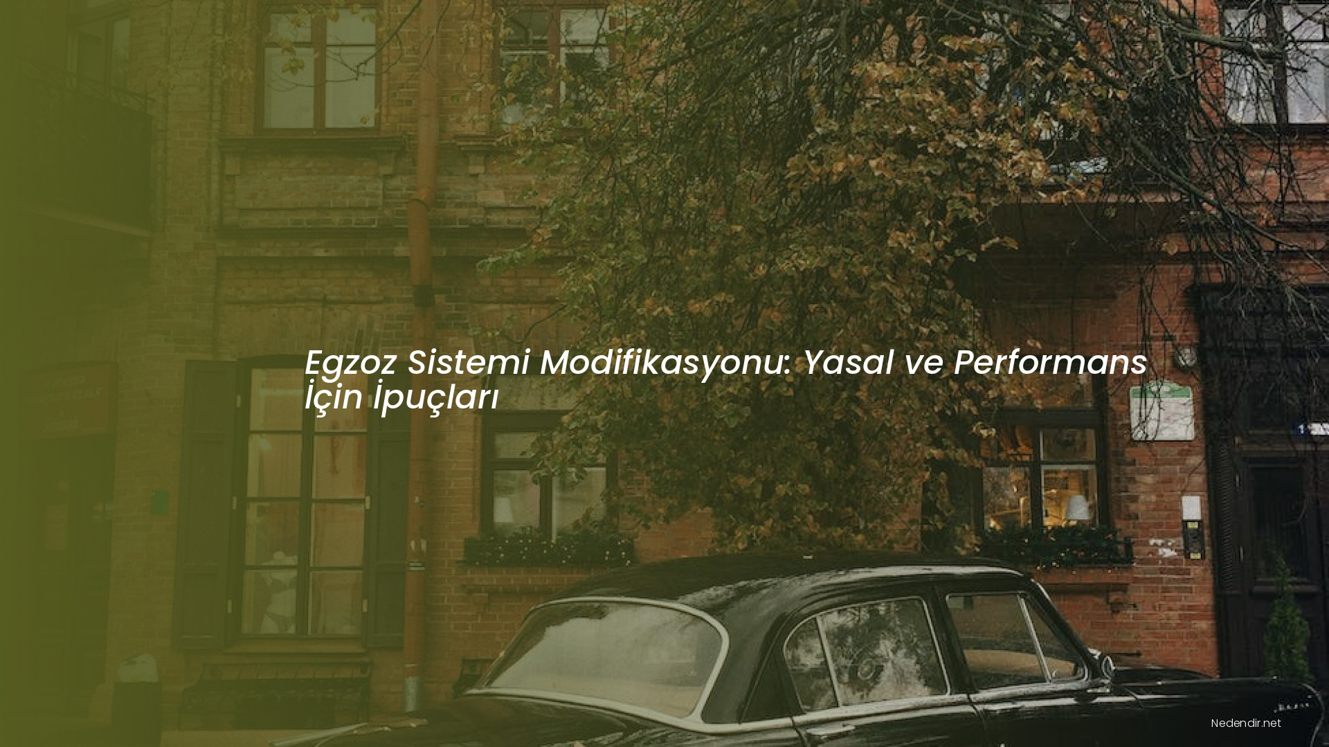 Egzoz Sistemi Modifikasyonu: Yasal ve Performans İçin İpuçları