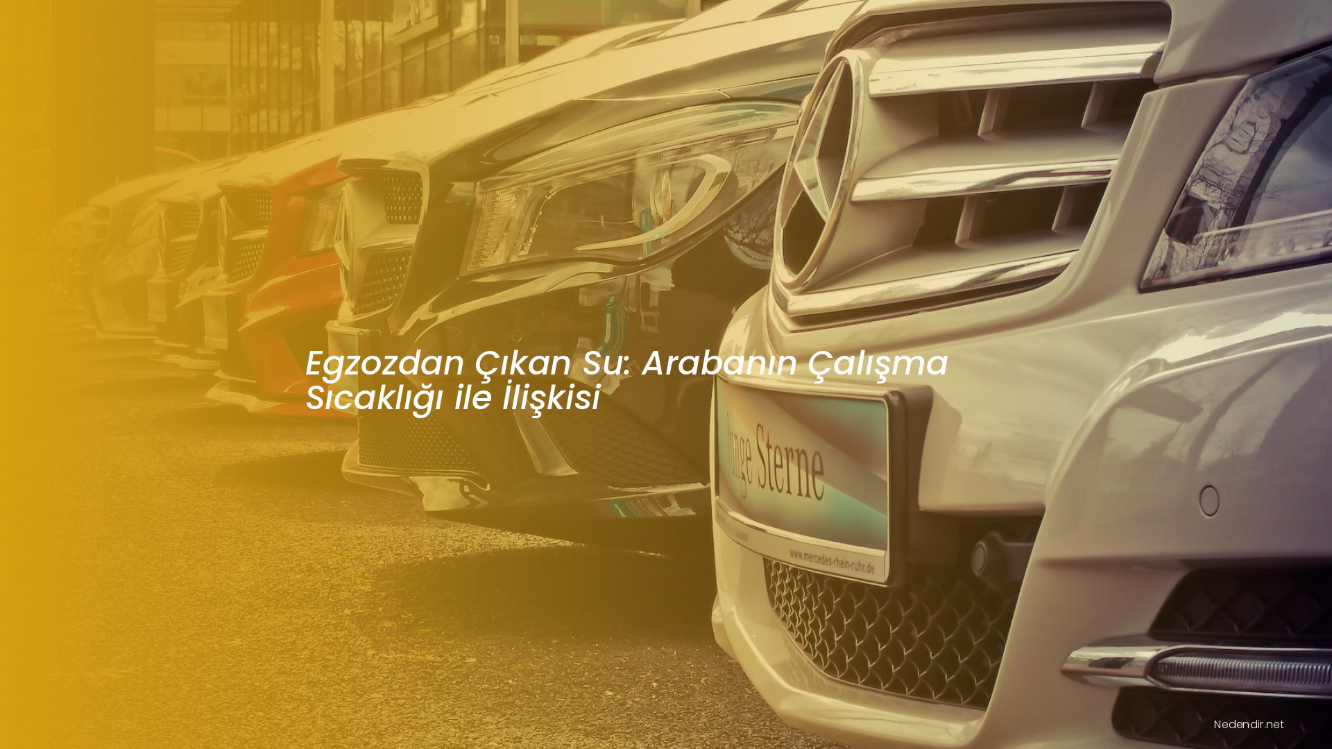 Egzozdan Çıkan Su: Arabanın Çalışma Sıcaklığı ile İlişkisi