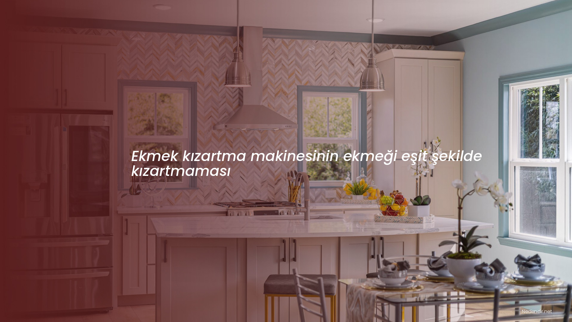Ekmek kızartma makinesinin ekmeği eşit şekilde kızartmaması