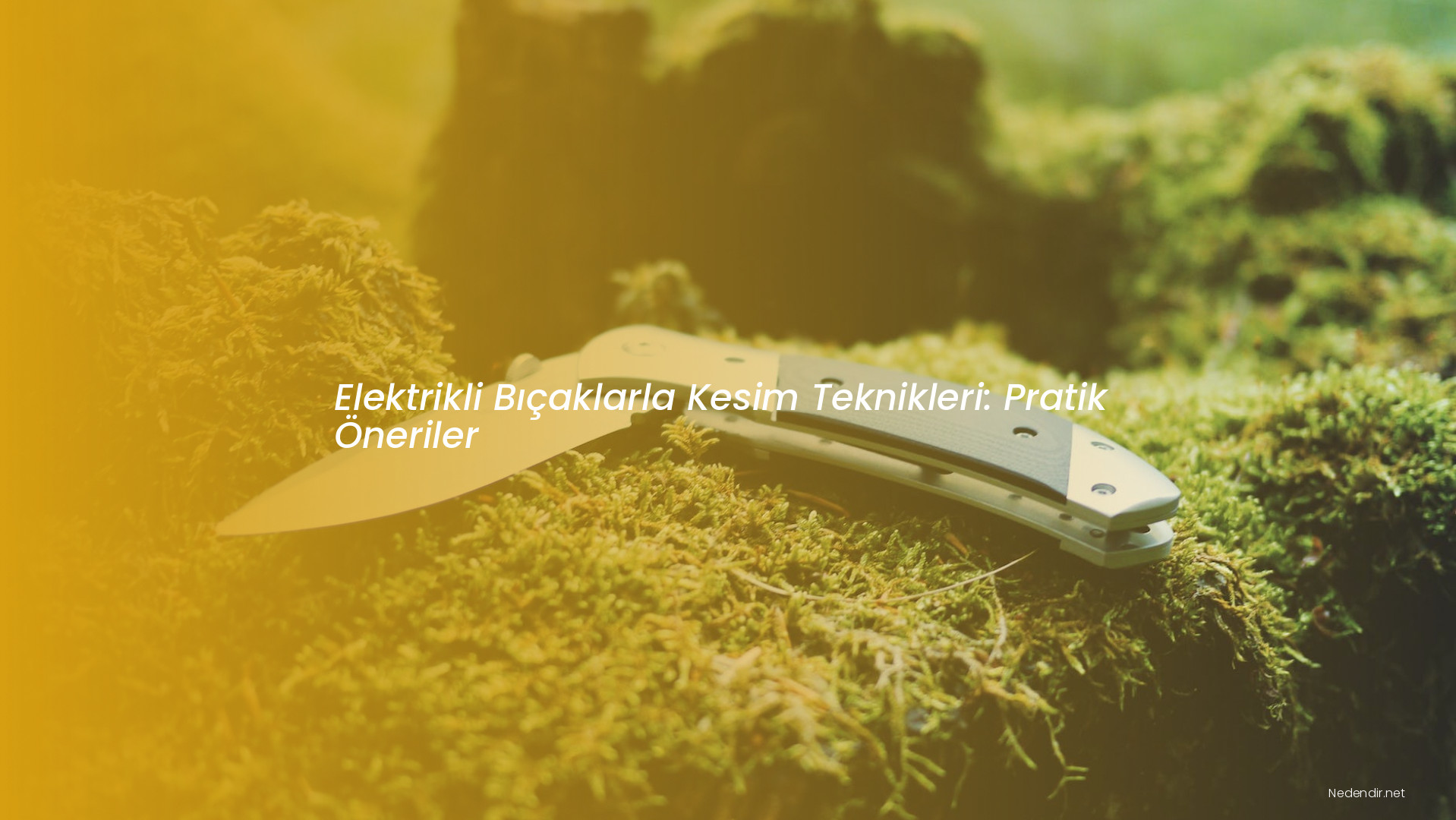 Elektrikli Bıçaklarla Kesim Teknikleri: Pratik Öneriler