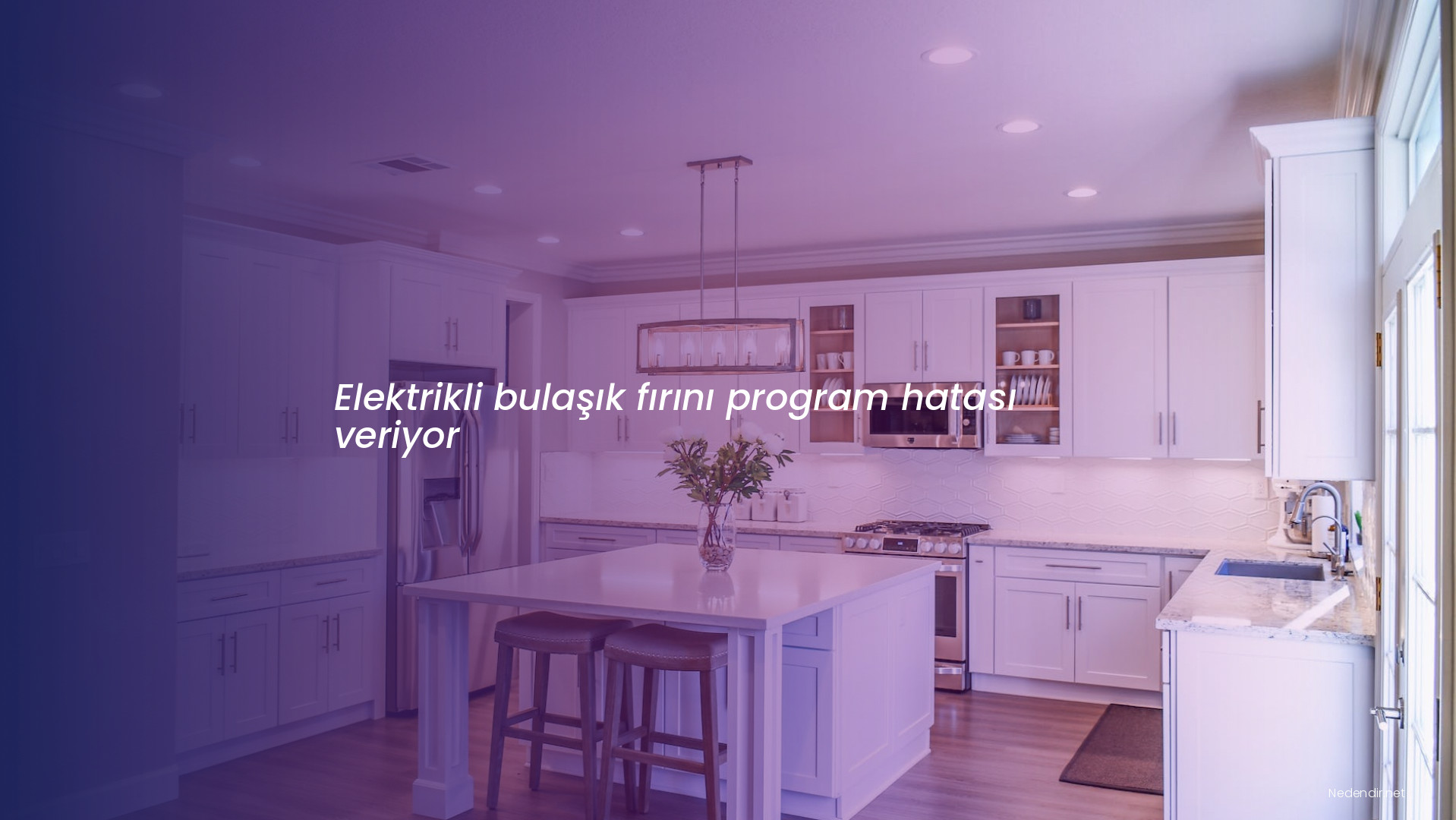 Elektrikli bulaşık fırını program hatası veriyor