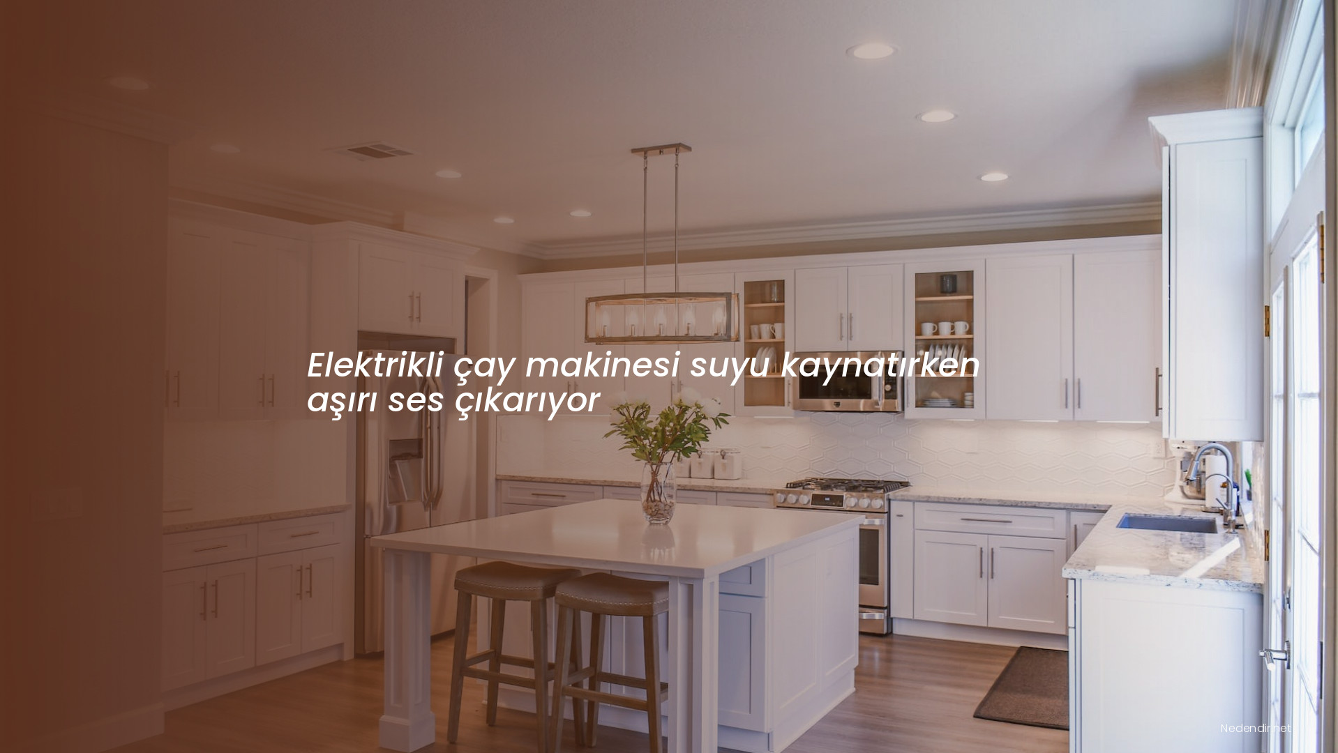 Elektrikli çay makinesi suyu kaynatırken aşırı ses çıkarıyor