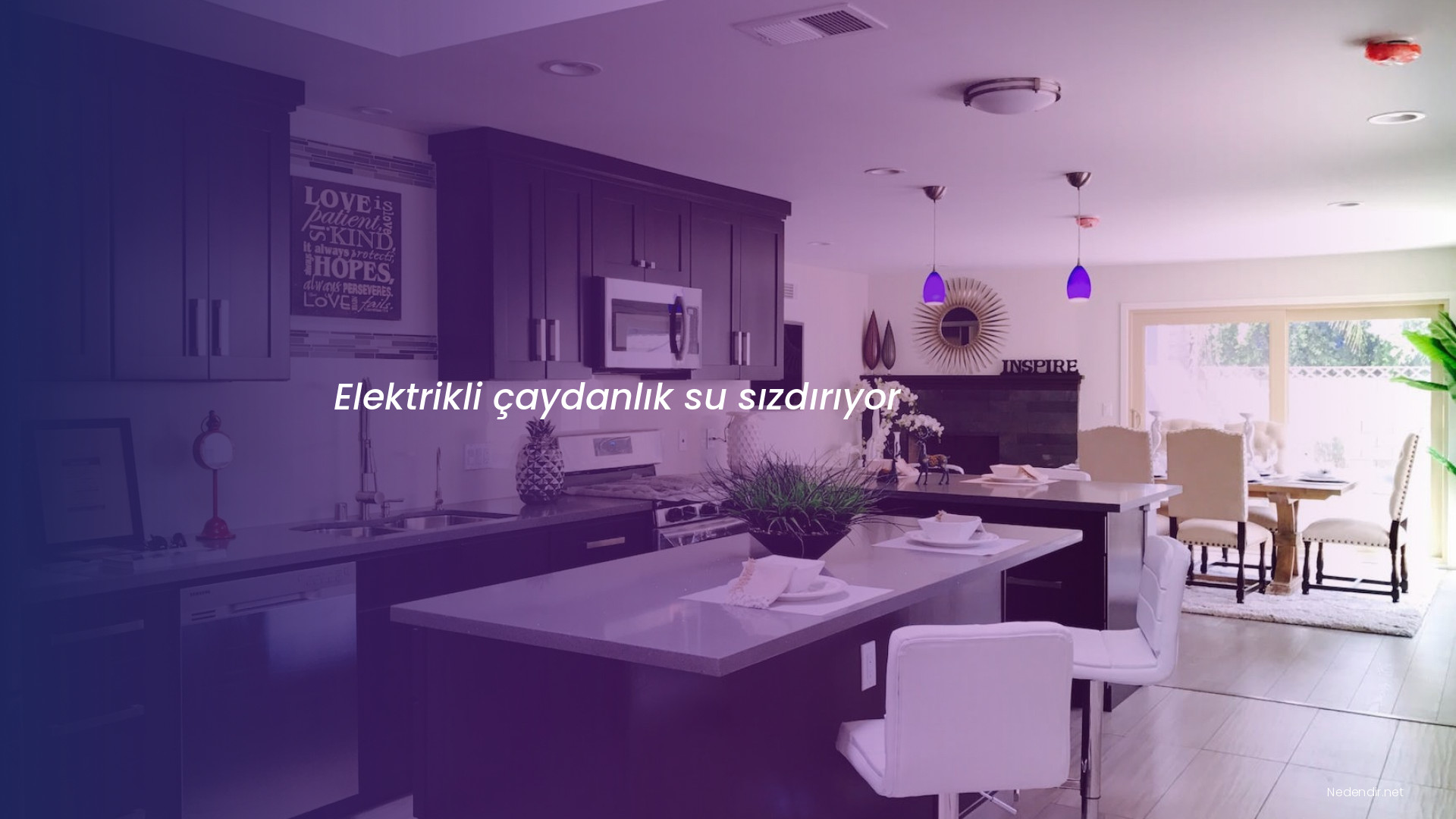Elektrikli çaydanlık su sızdırıyor