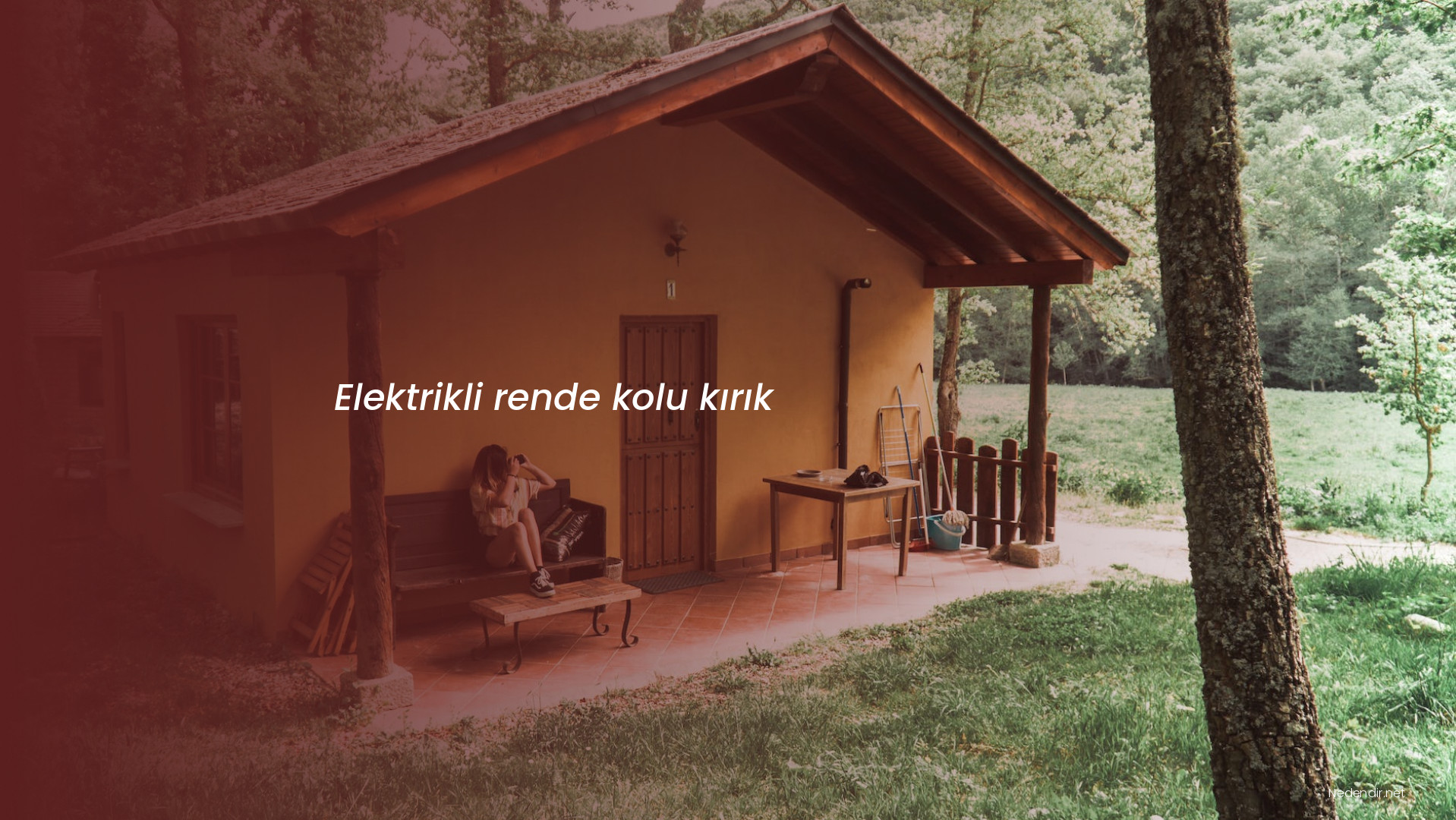 Elektrikli rende kolu kırık