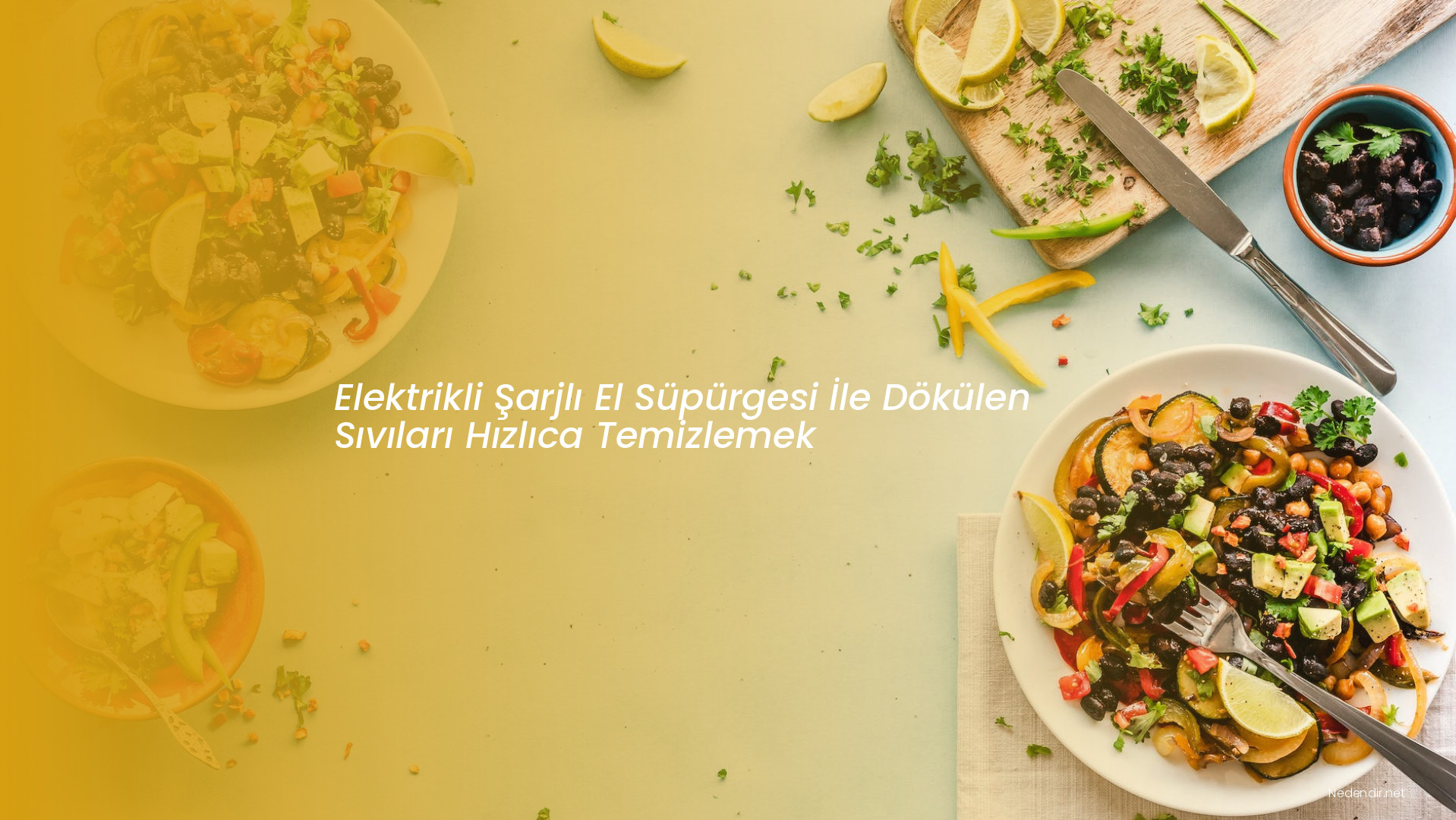 Elektrikli Şarjlı El Süpürgesi İle Dökülen Sıvıları Hızlıca Temizlemek