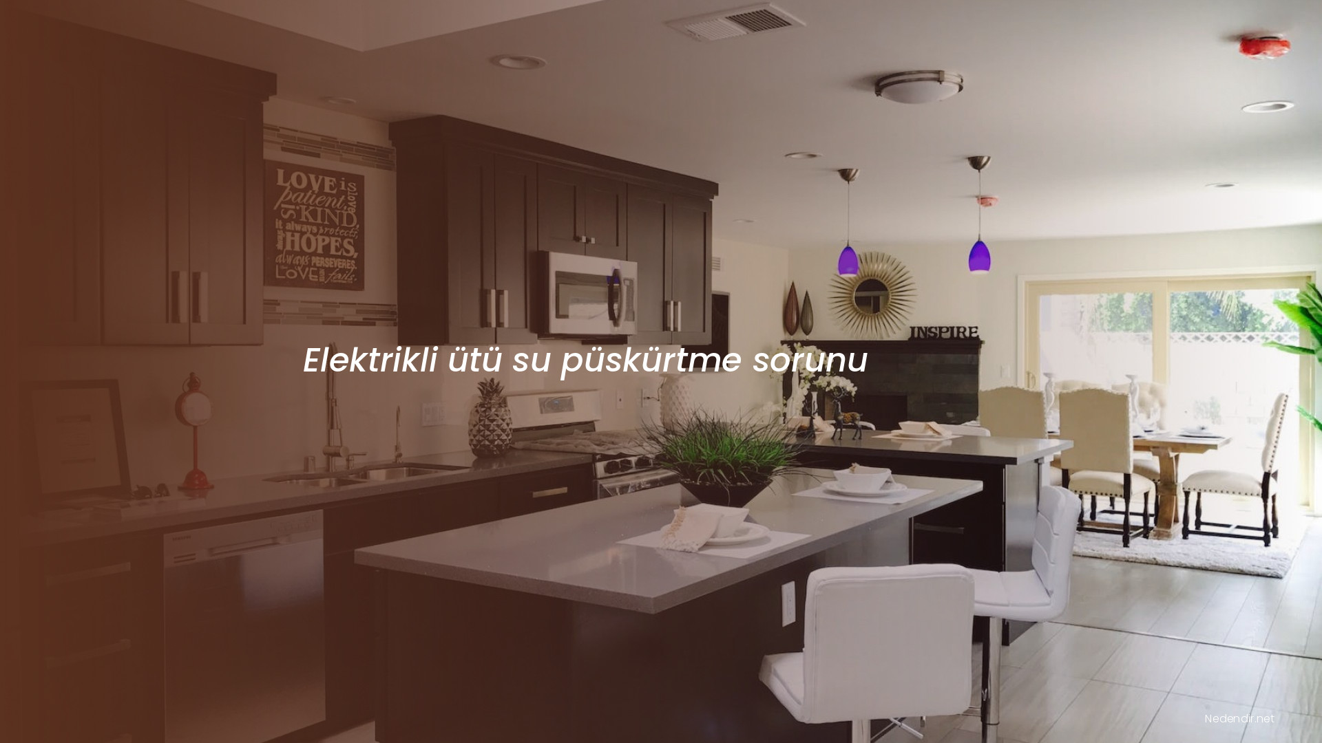 Elektrikli ütü su püskürtme sorunu