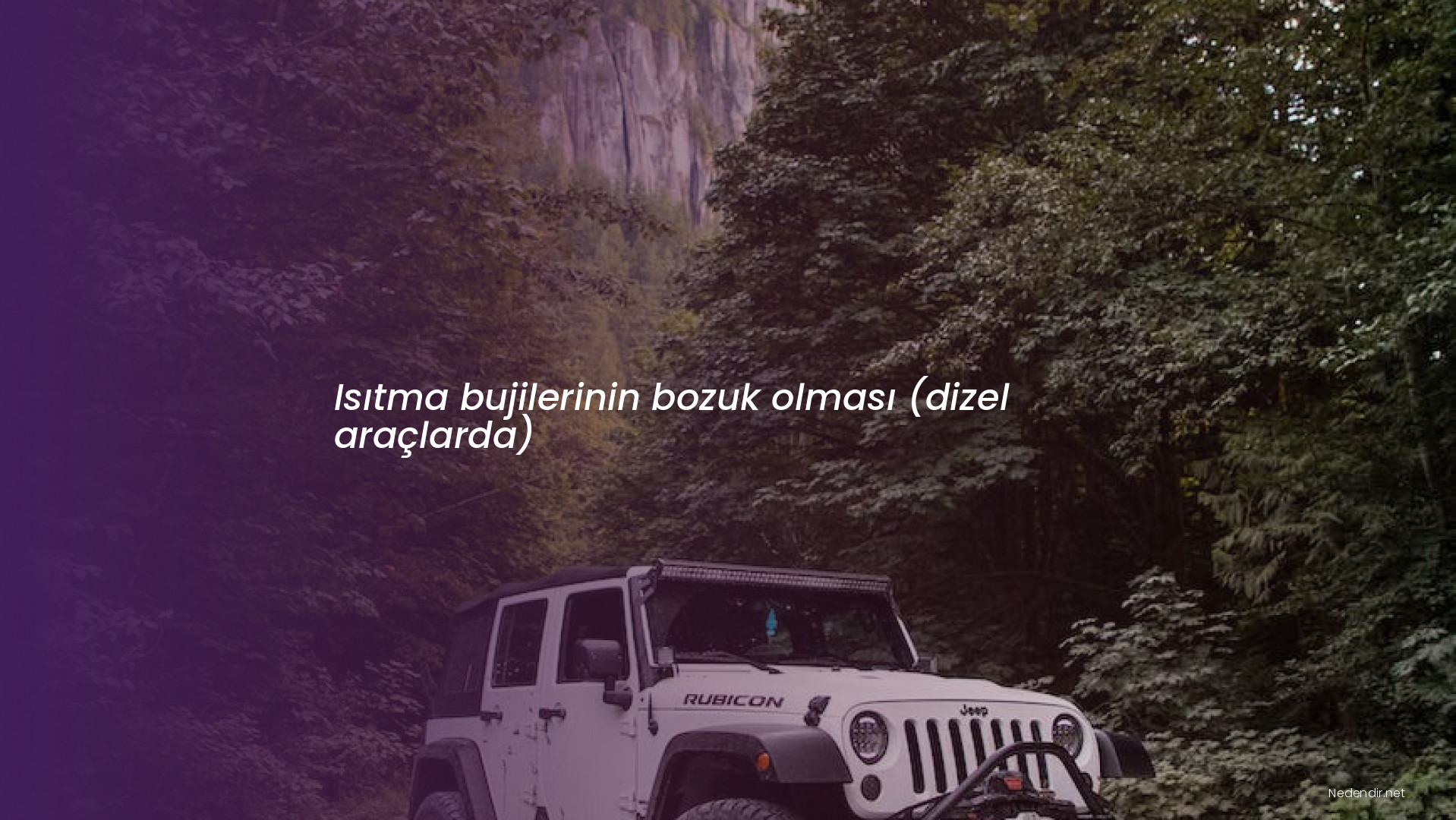 Isıtma bujilerinin bozuk olması (dizel araçlarda)