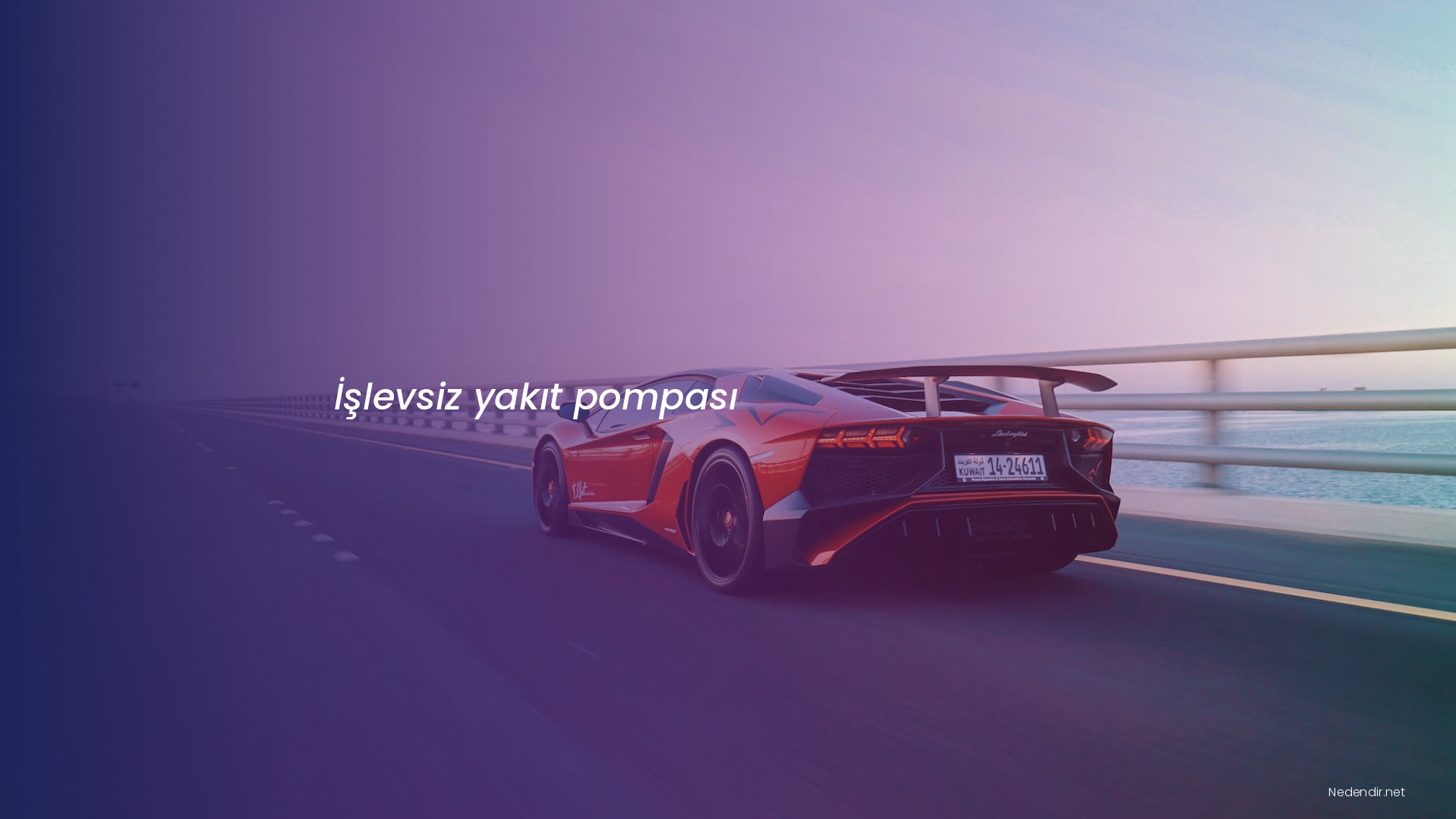 İşlevsiz yakıt pompası