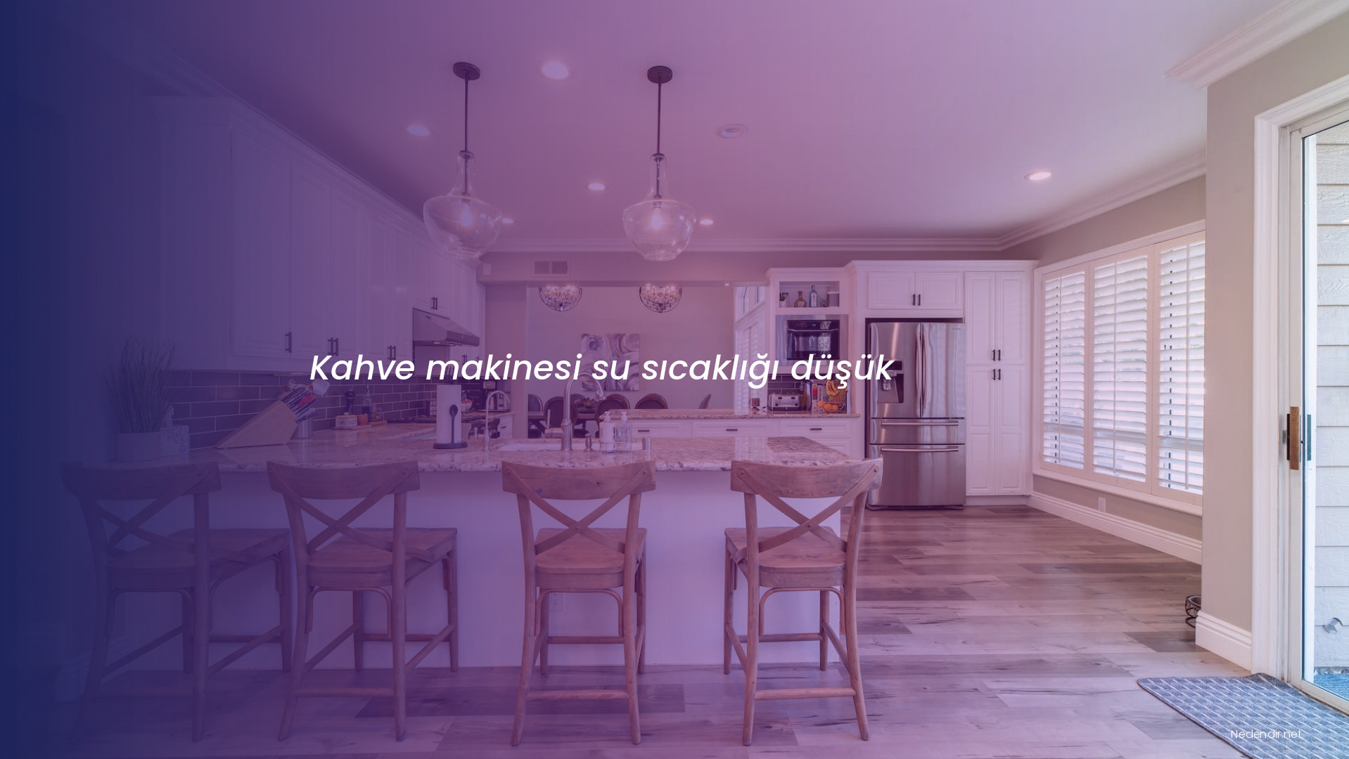 Kahve makinesi su sıcaklığı düşük