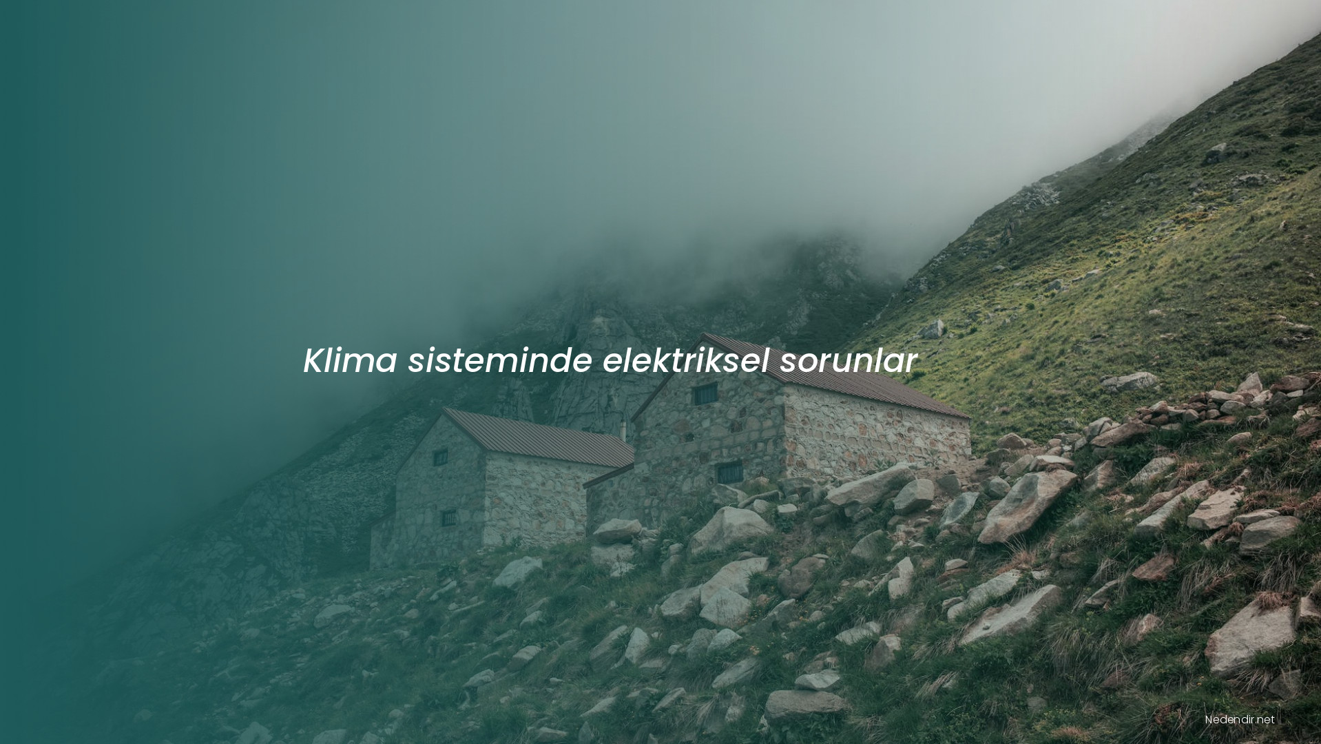 Klima sisteminde elektriksel sorunlar