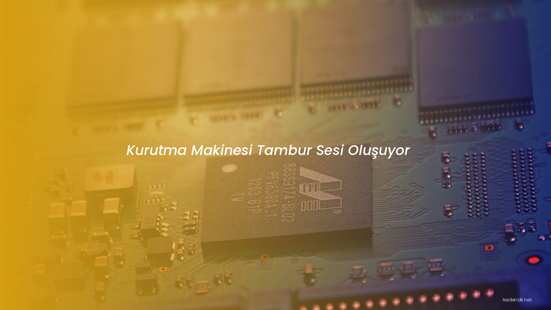 Kurutma Makinesi Tambur Sesi Oluşuyor