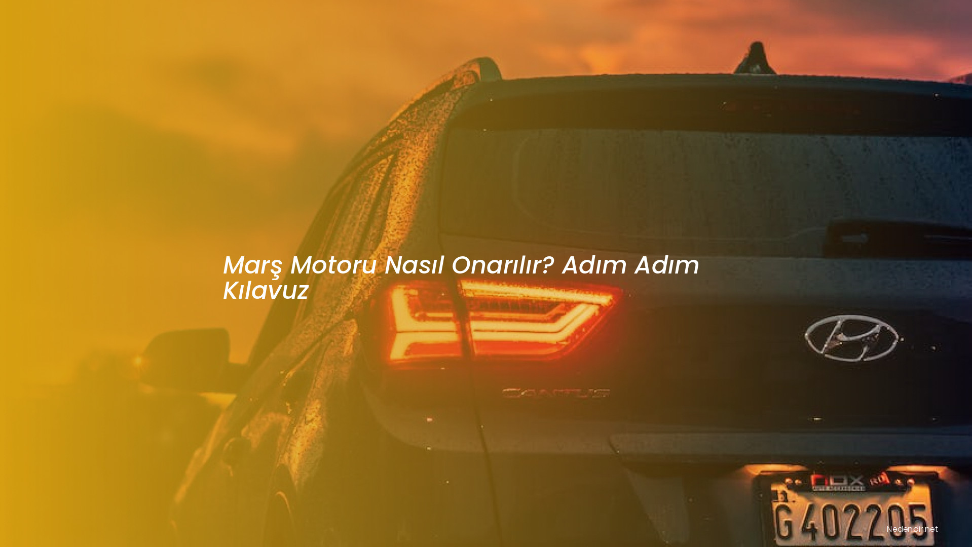 Marş Motoru Nasıl Onarılır? Adım Adım Kılavuz