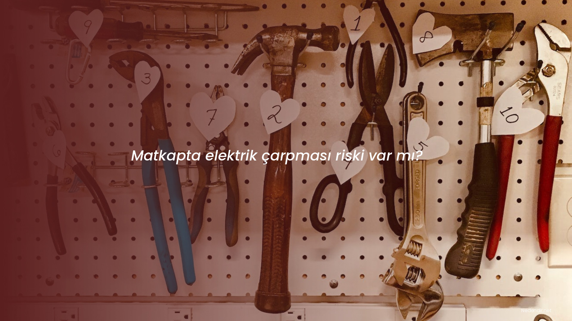 Matkapta elektrik çarpması riski var mı?