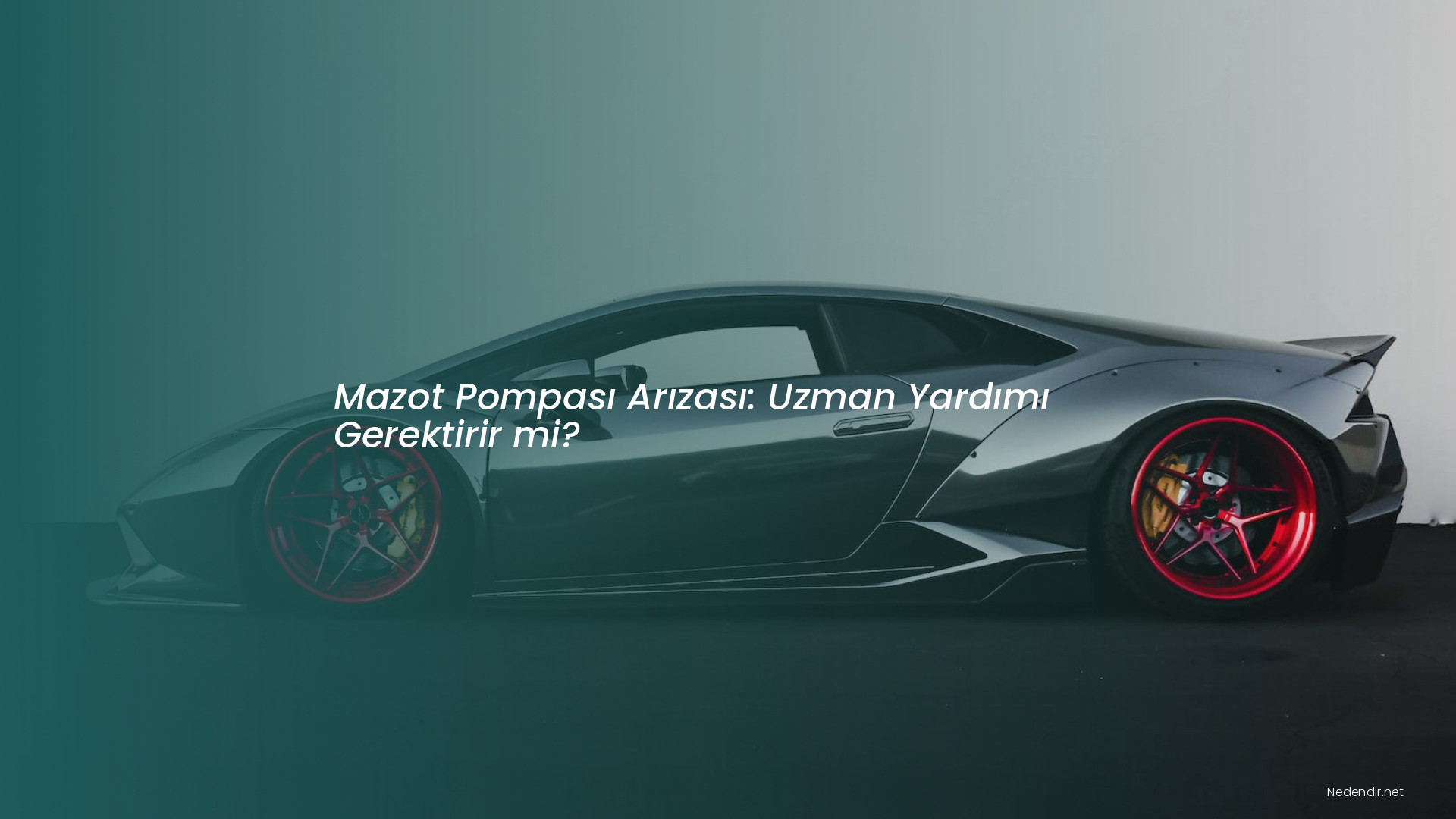 Mazot Pompası Arızası: Uzman Yardımı Gerektirir mi?