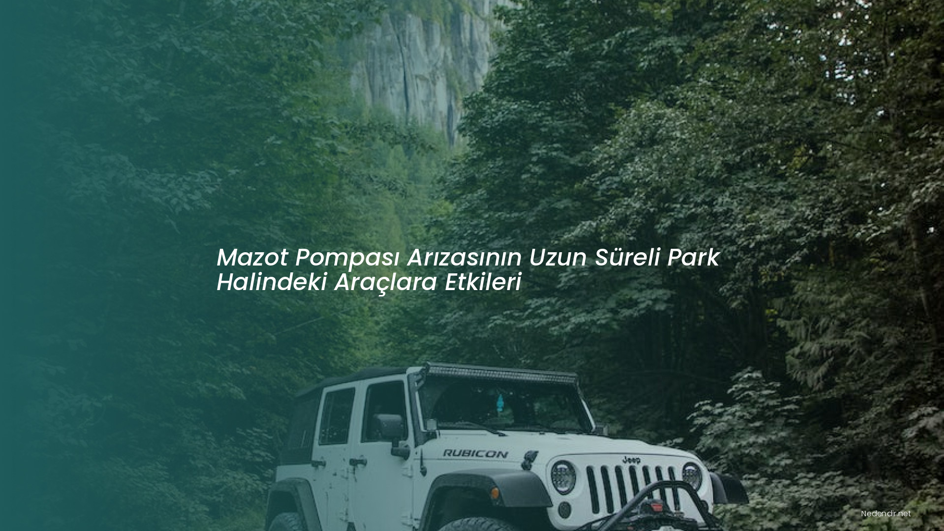 Mazot Pompası Arızasının Uzun Süreli Park Halindeki Araçlara Etkileri