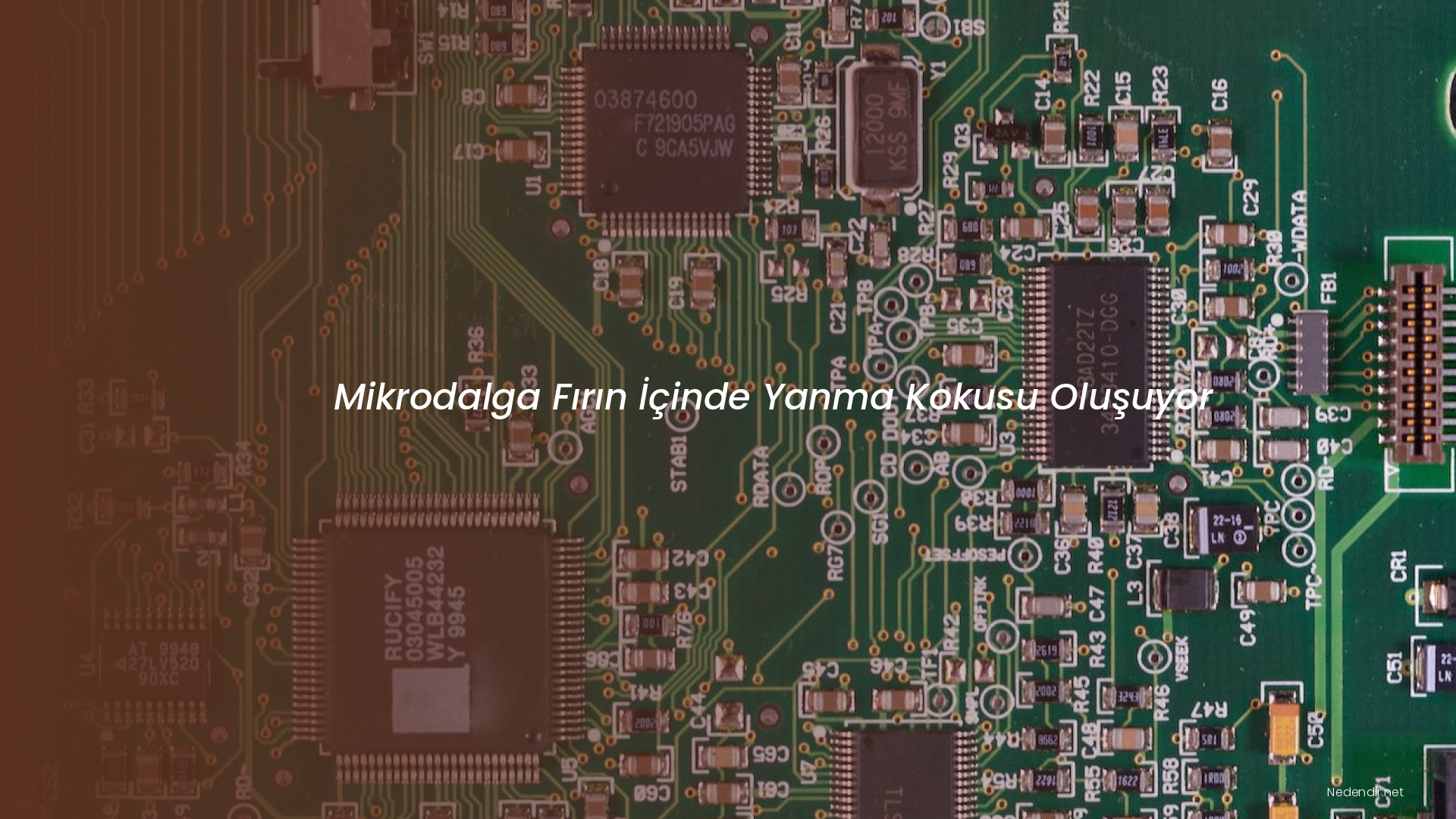 Mikrodalga Fırın İçinde Yanma Kokusu Oluşuyor
