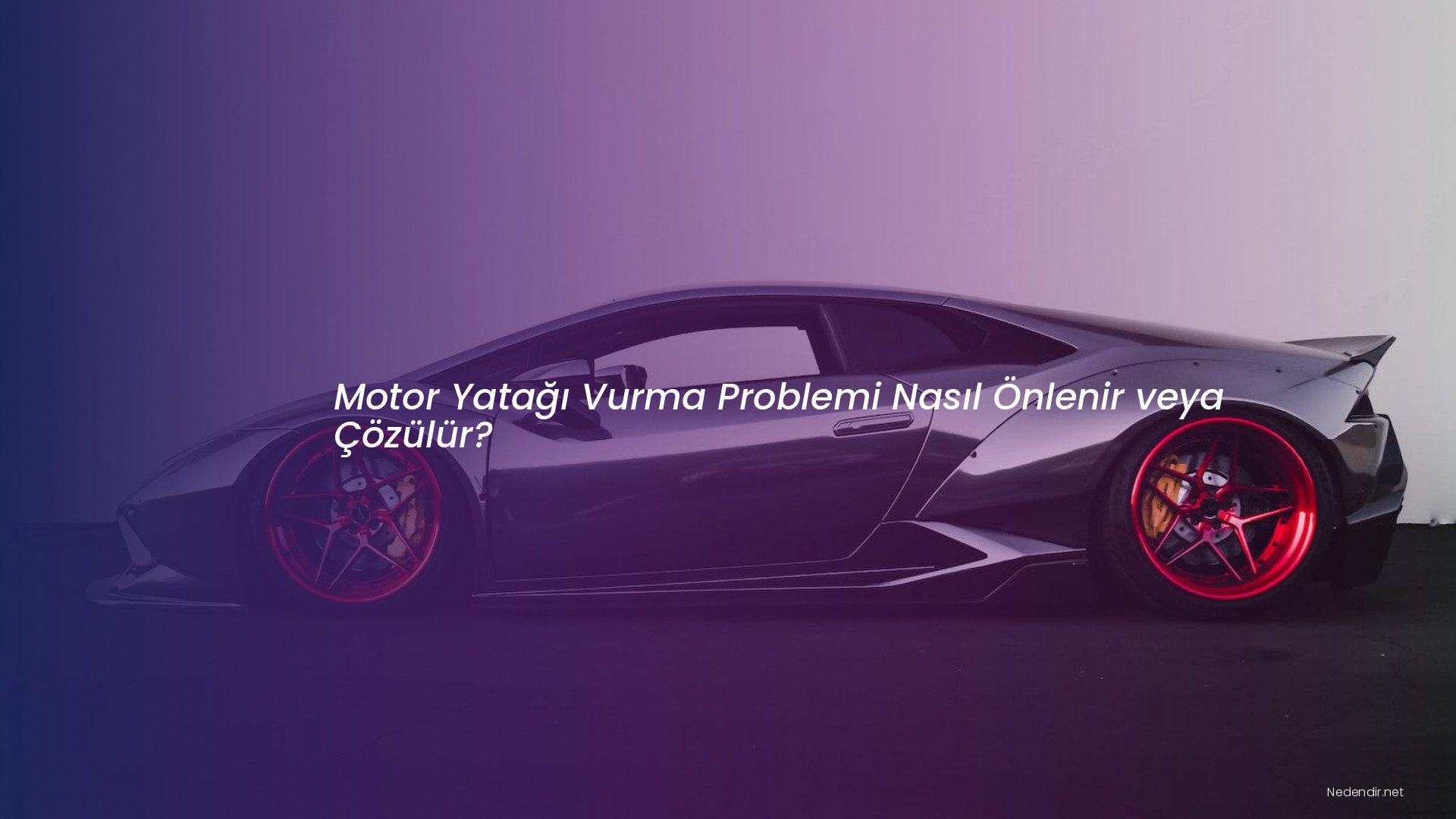 Motor Yatağı Vurma Problemi Nasıl Önlenir veya Çözülür?
