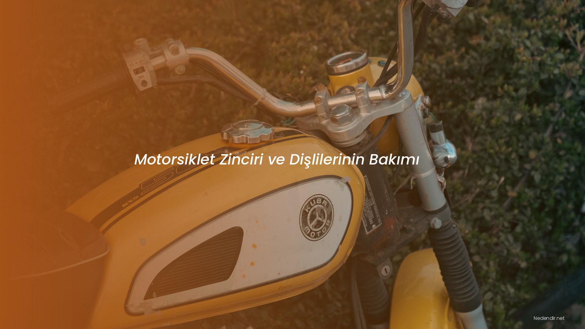 Motorsiklet Zinciri ve Dişlilerinin Bakımı