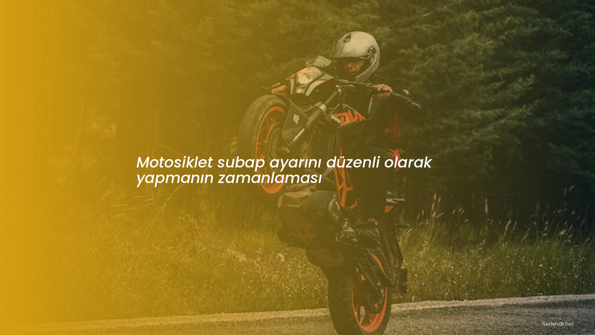 Motosiklet subap ayarını düzenli olarak yapmanın zamanlaması